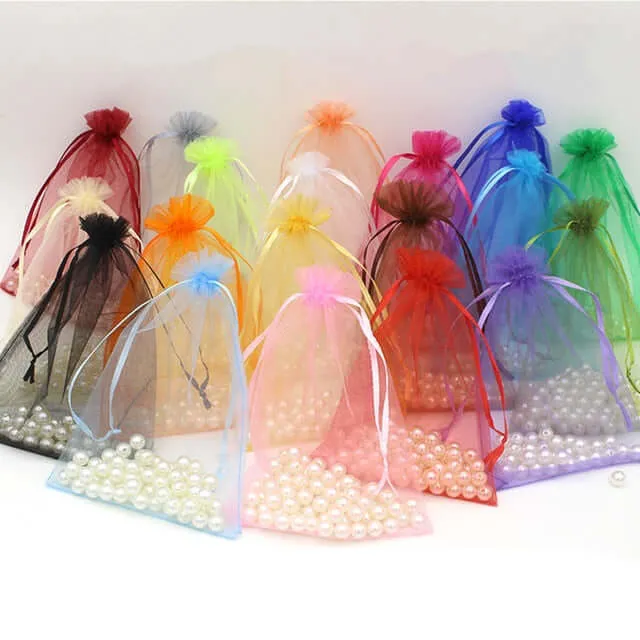 10 Pack 3"x4" Mint Organza Drawstring Wedding Party Favor Gift Bags - Clearance SALE