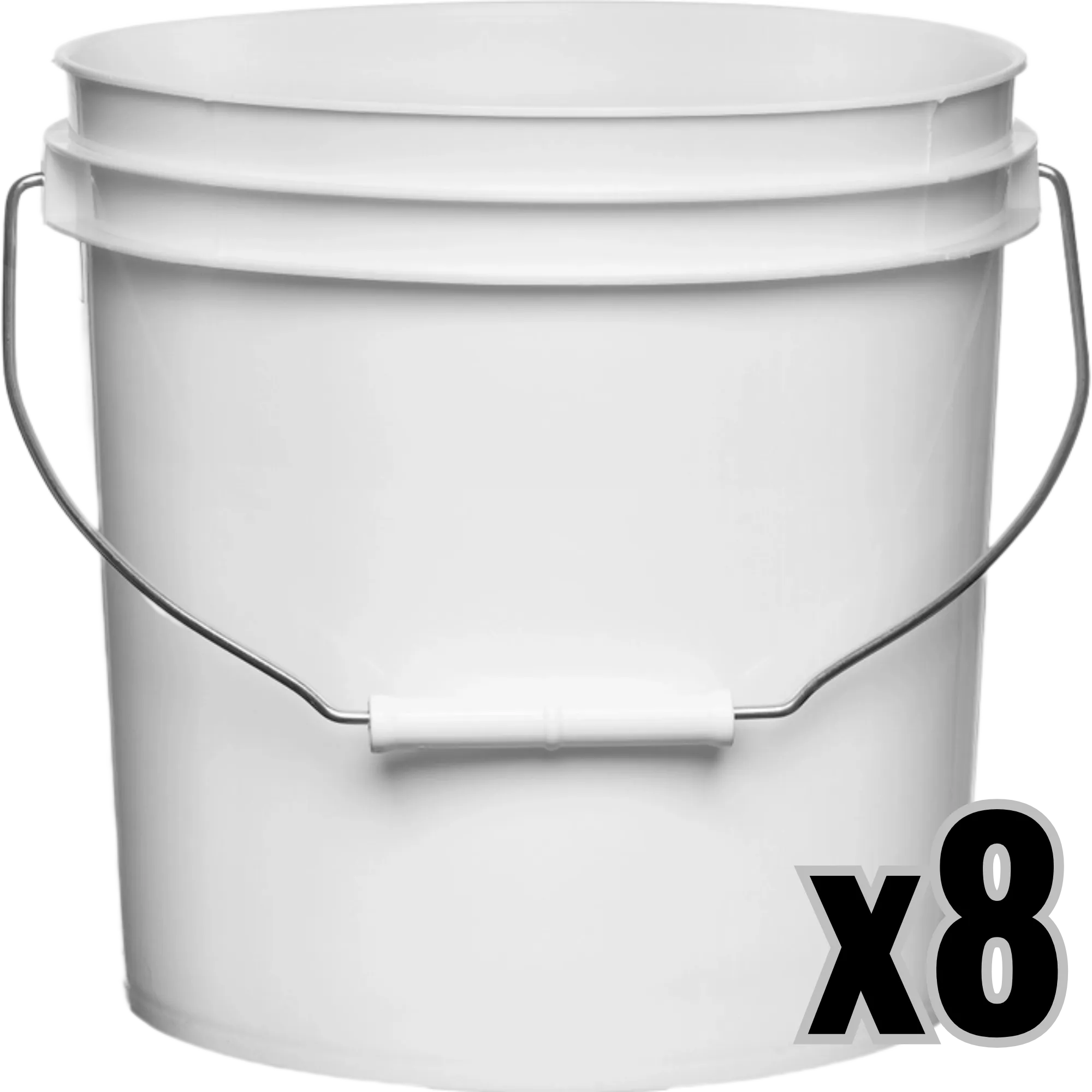 2 Gallon Round Bucket and Lid with Gasket