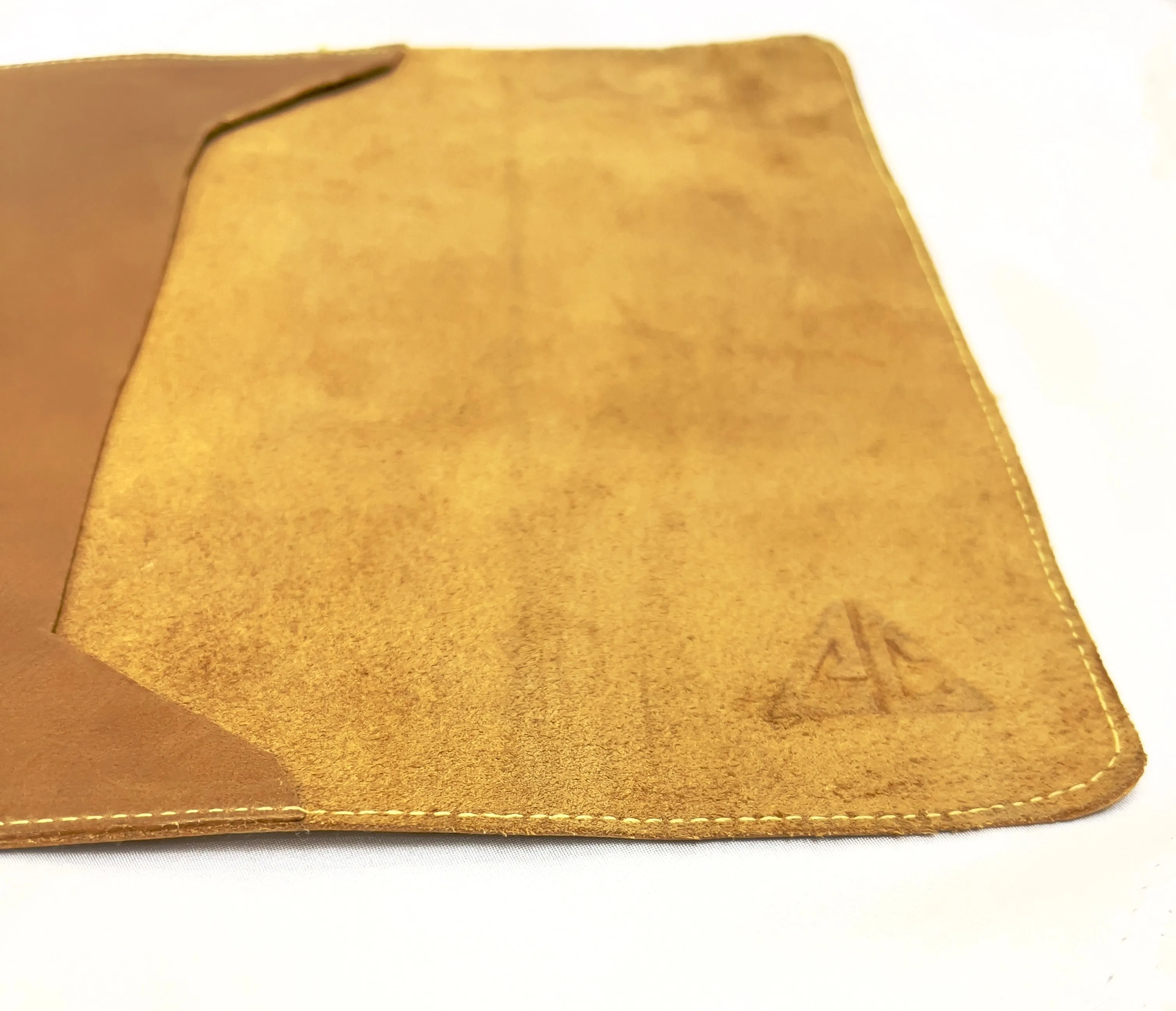 2 in 1 Leather Laptop, ipad Sleeve & Desk Mat