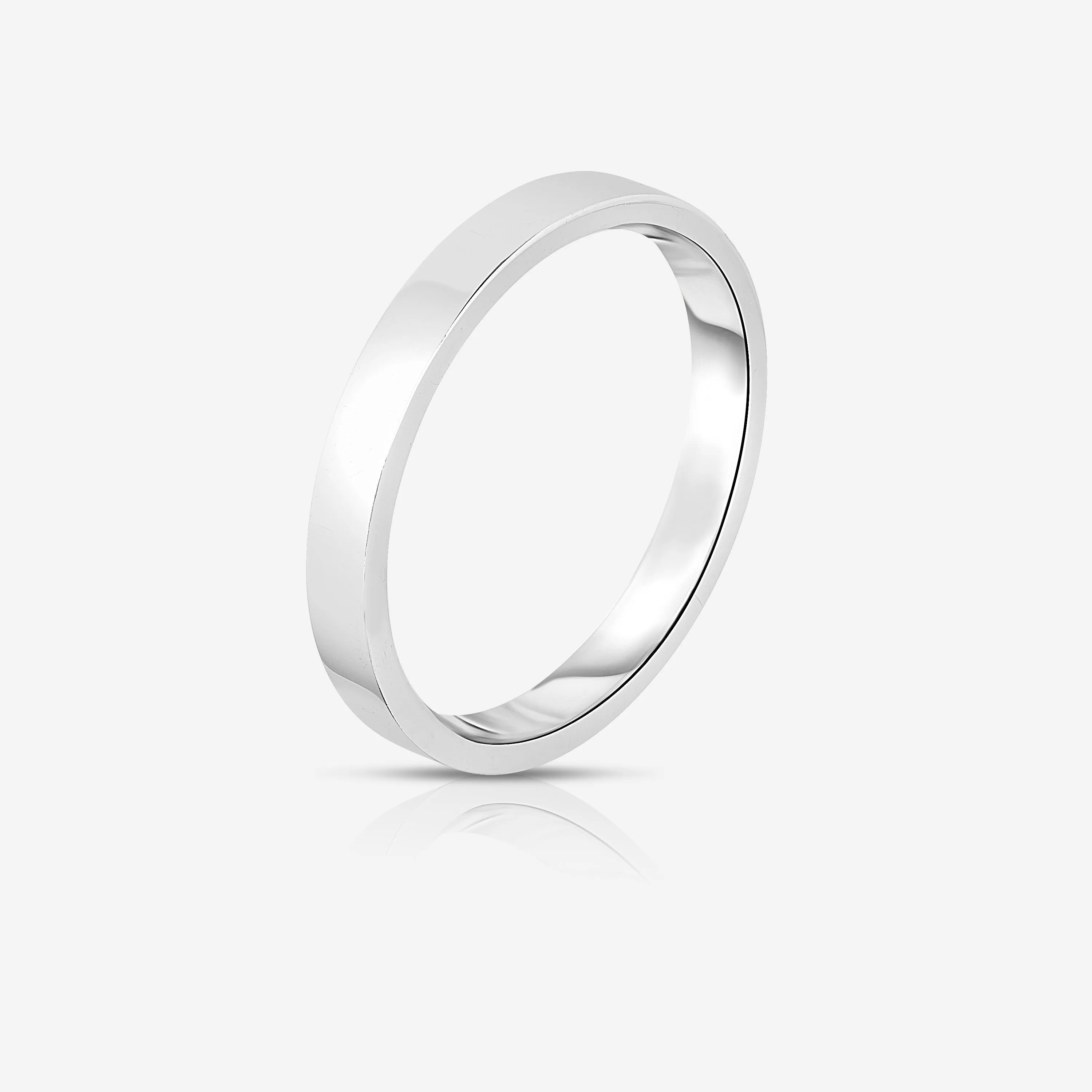 3 mm Flat Wedding Band