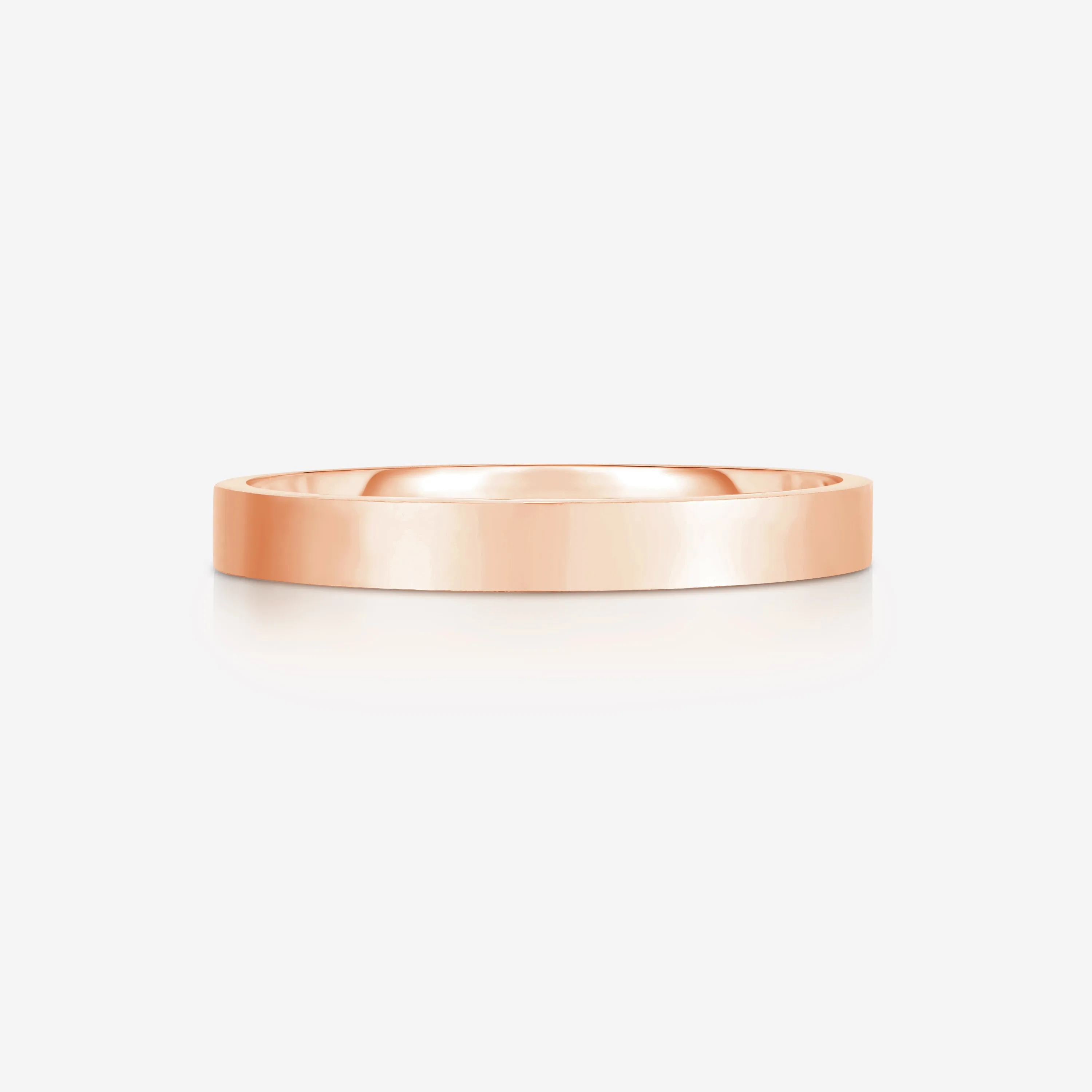 3 mm Flat Wedding Band