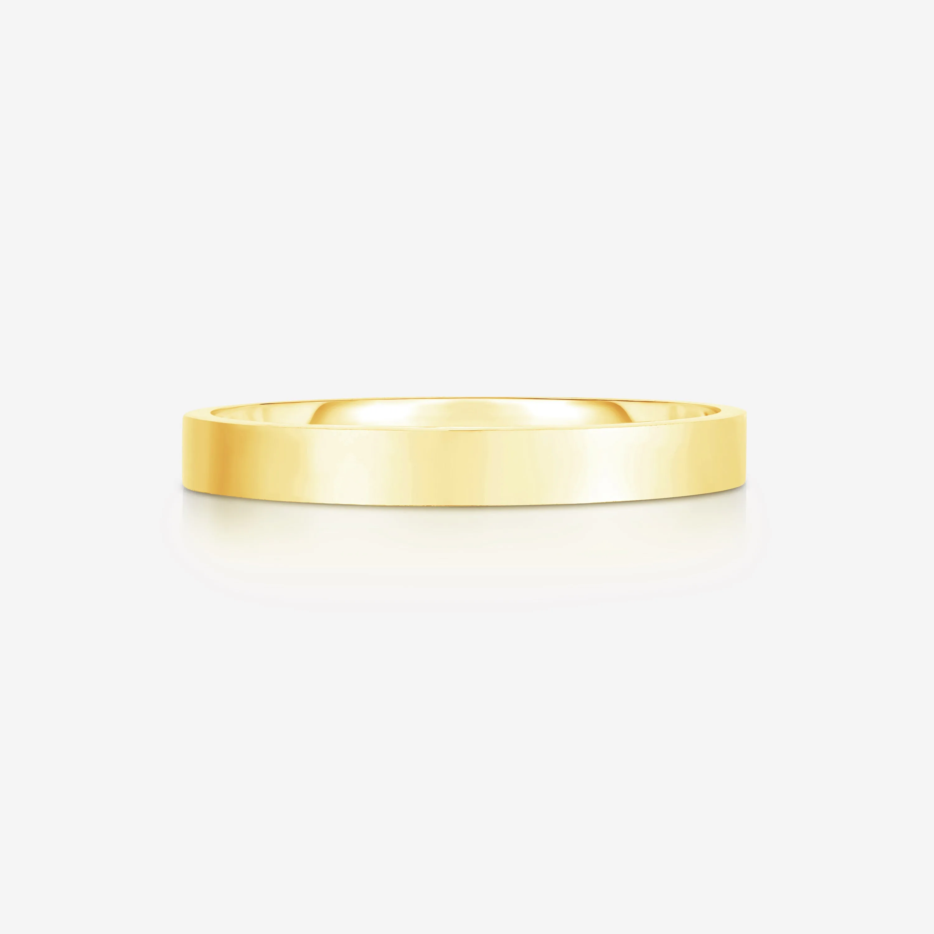 3 mm Flat Wedding Band