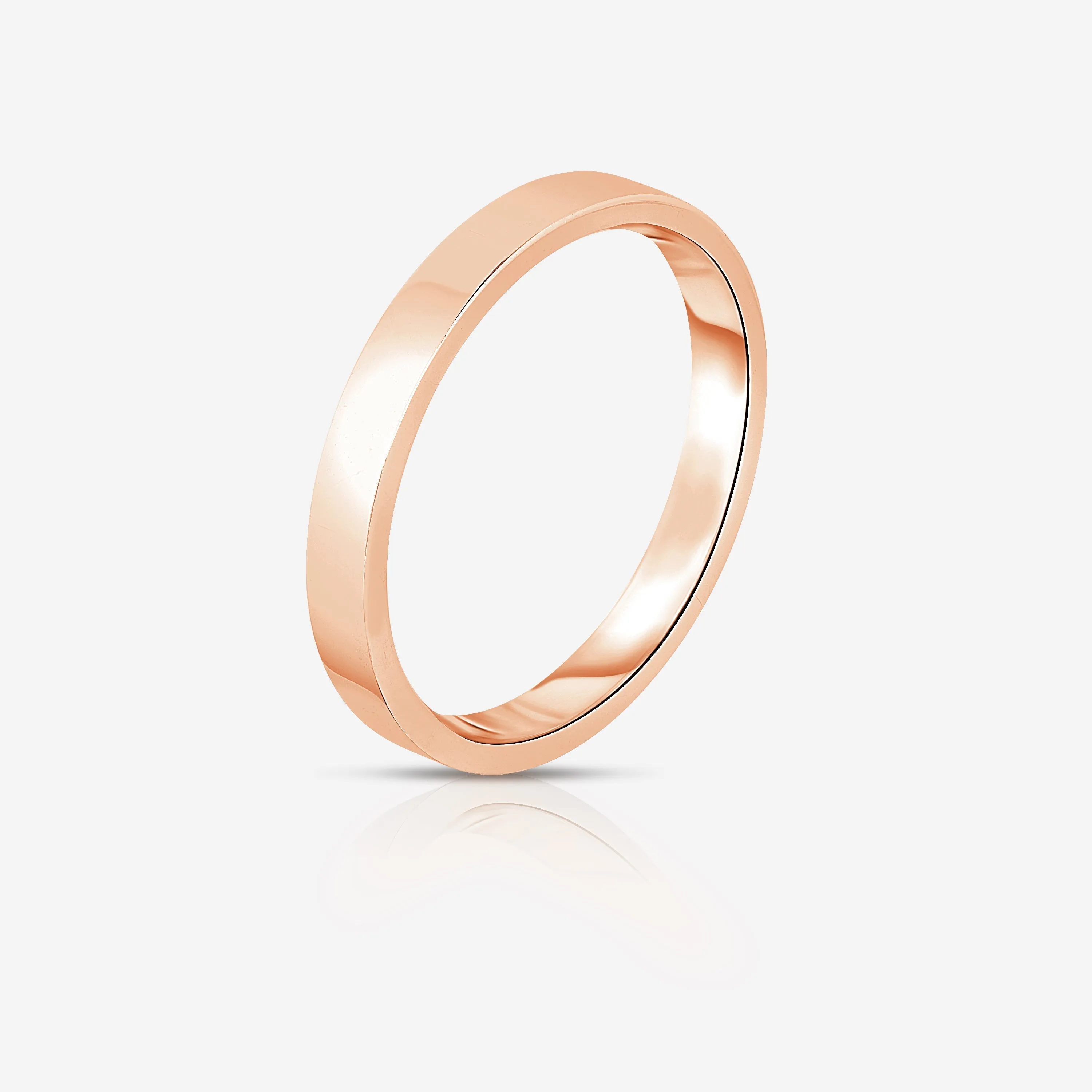 3 mm Flat Wedding Band