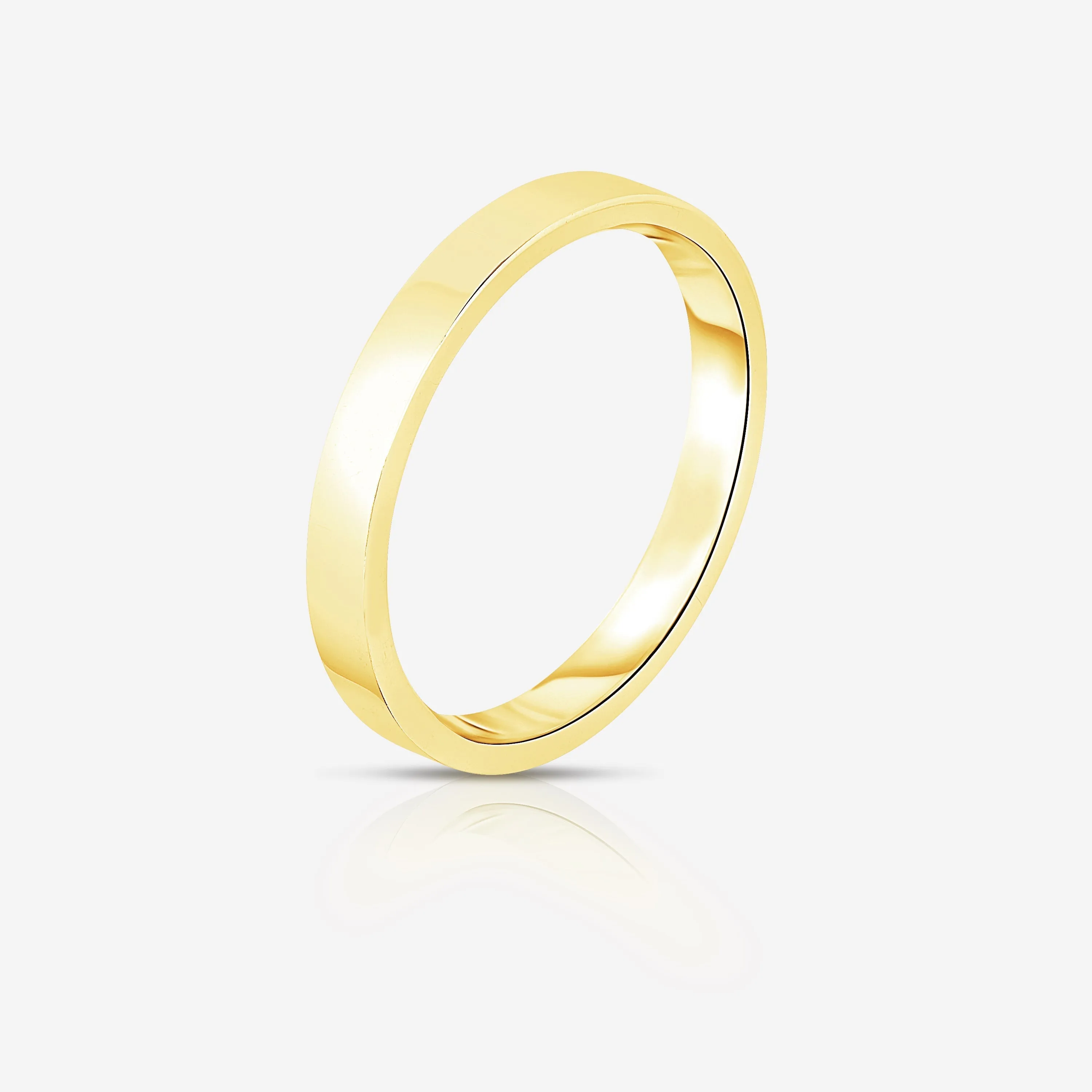 3 mm Flat Wedding Band