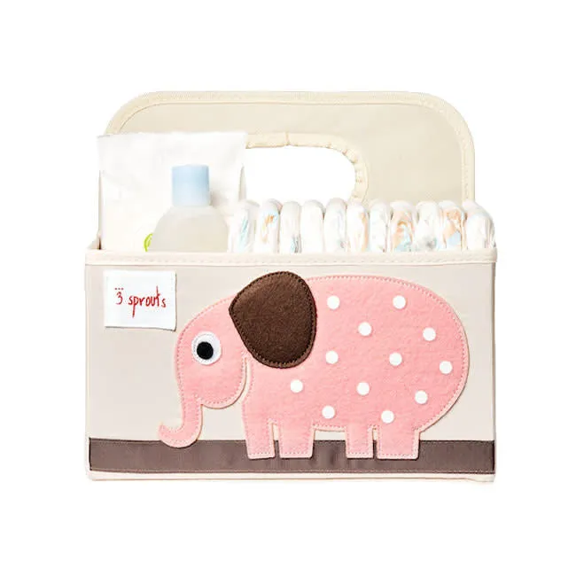 3 Sprouts Diaper Caddy - Elephant