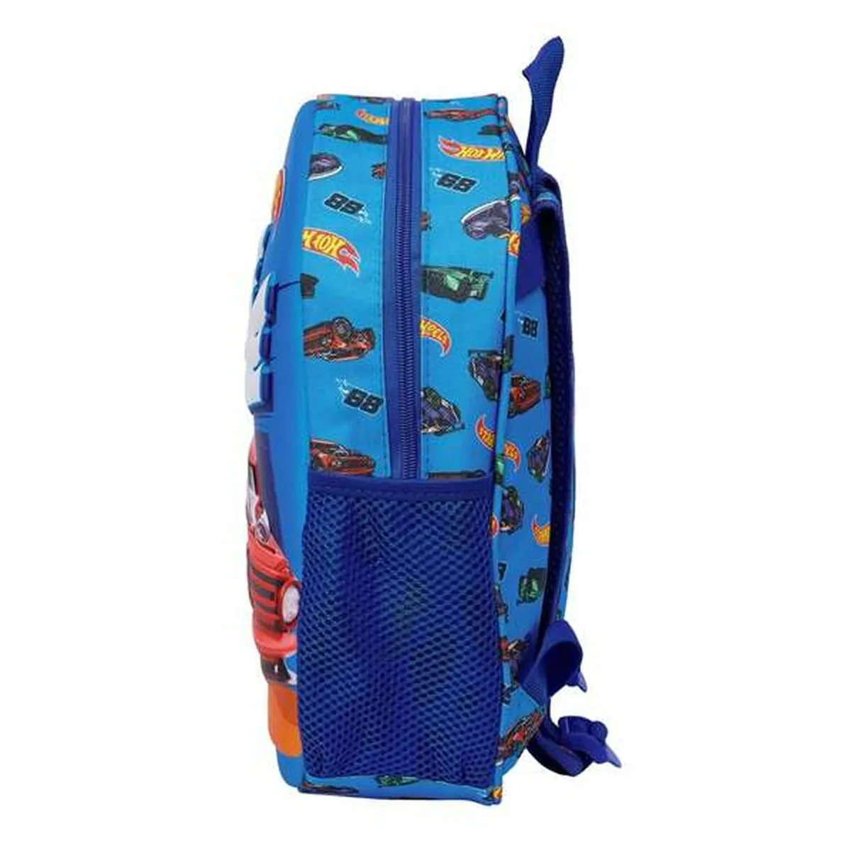 3D Child bag Hot Wheels Blue 27 x 33 x 10 cm 3D