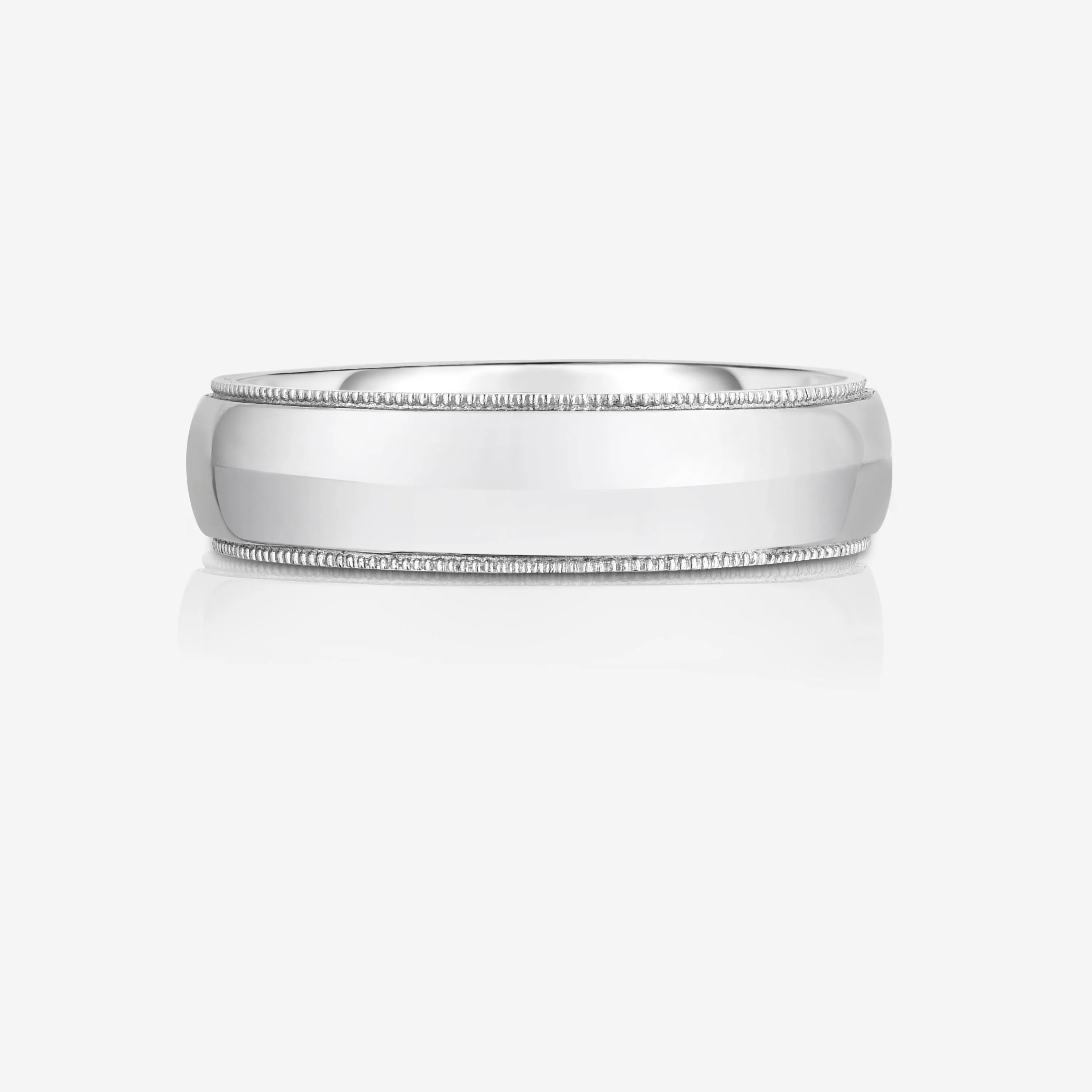 6 mm Milgrain Comfort Fit Wedding Band