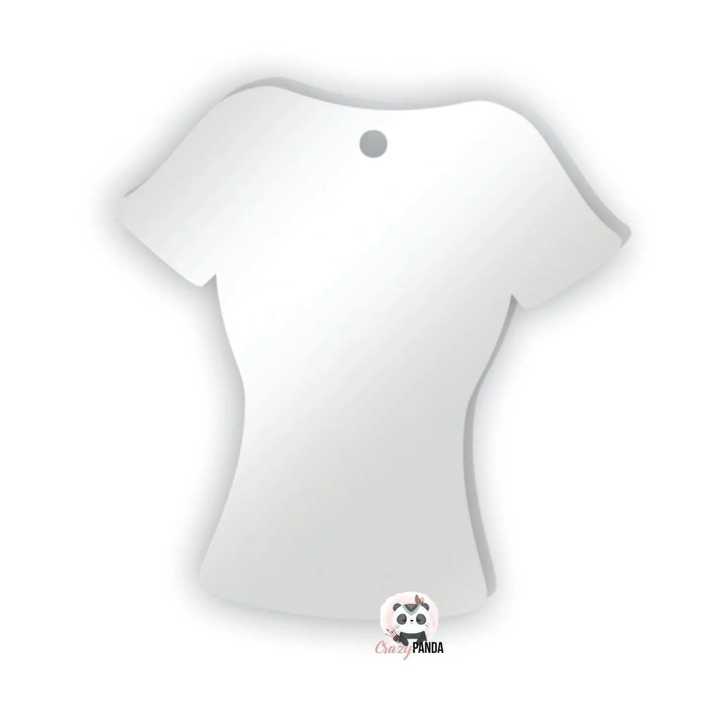 Acrylic Blank Clear Ladies shirt 57x55x1.5mm