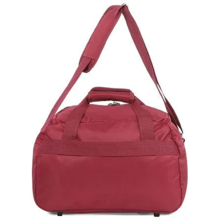 Aerolite (35x20x20cm) Hand Luggage Holdall Bag - Wine