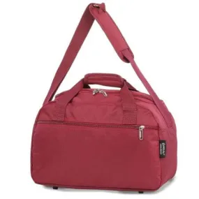 Aerolite (35x20x20cm) Hand Luggage Holdall Bag - Wine