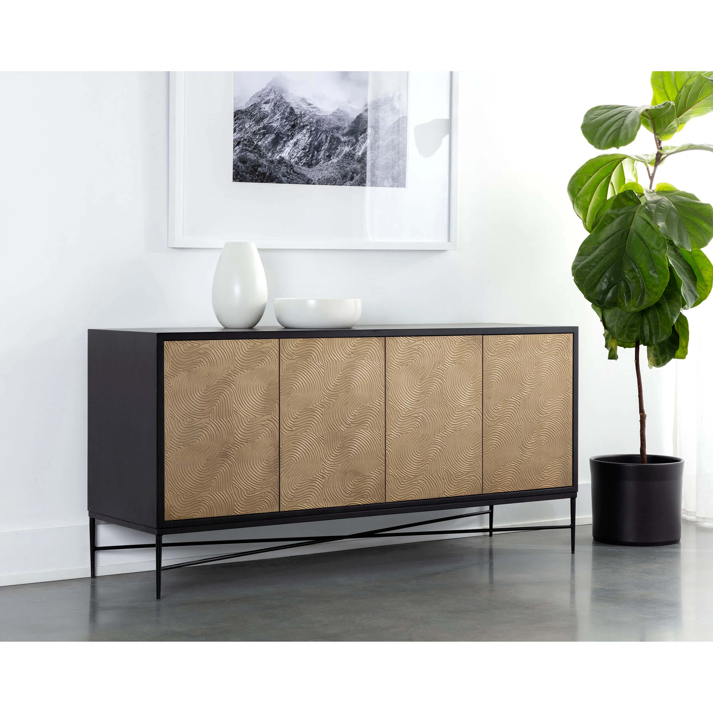 Algarve Sideboard, Champagne Gold