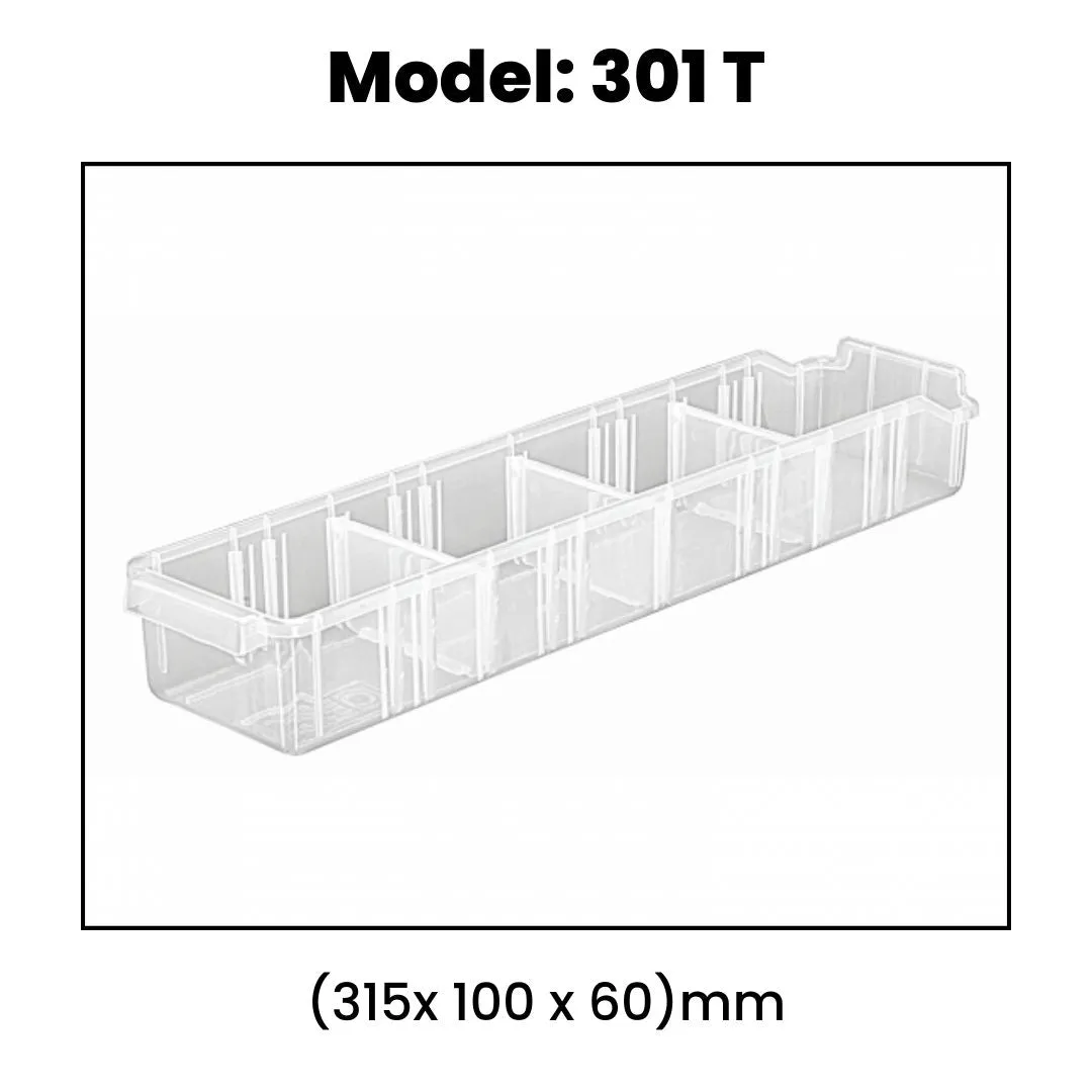 Alkon: Transparent Panda Shelf Bins