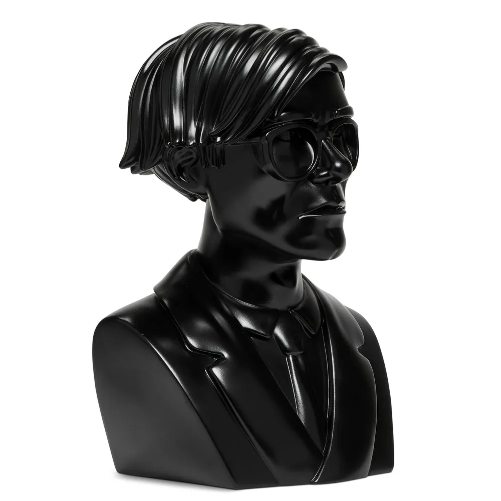 Andy Warhol 12" The Bust Vinyl Art Sculpture - Black Edition - Limited Edition of 200