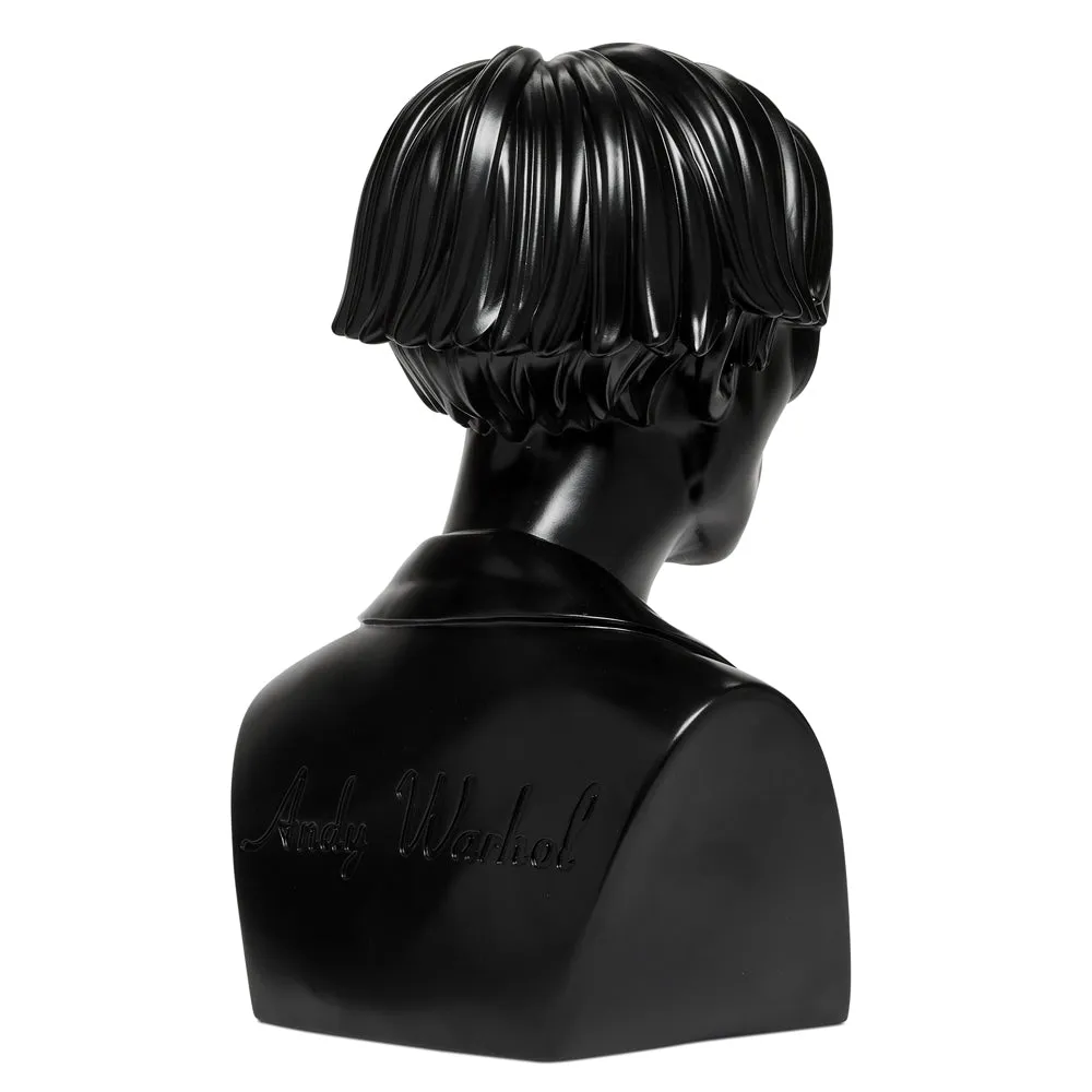 Andy Warhol 12" The Bust Vinyl Art Sculpture - Black Edition - Limited Edition of 200