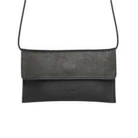 ANN KURZ Thin clutch nappa black women