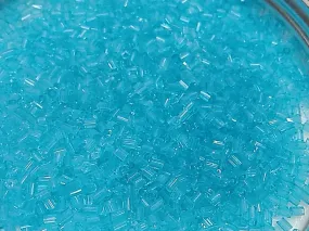 Aqua Transparent 2 Cut Glass Seed Beads