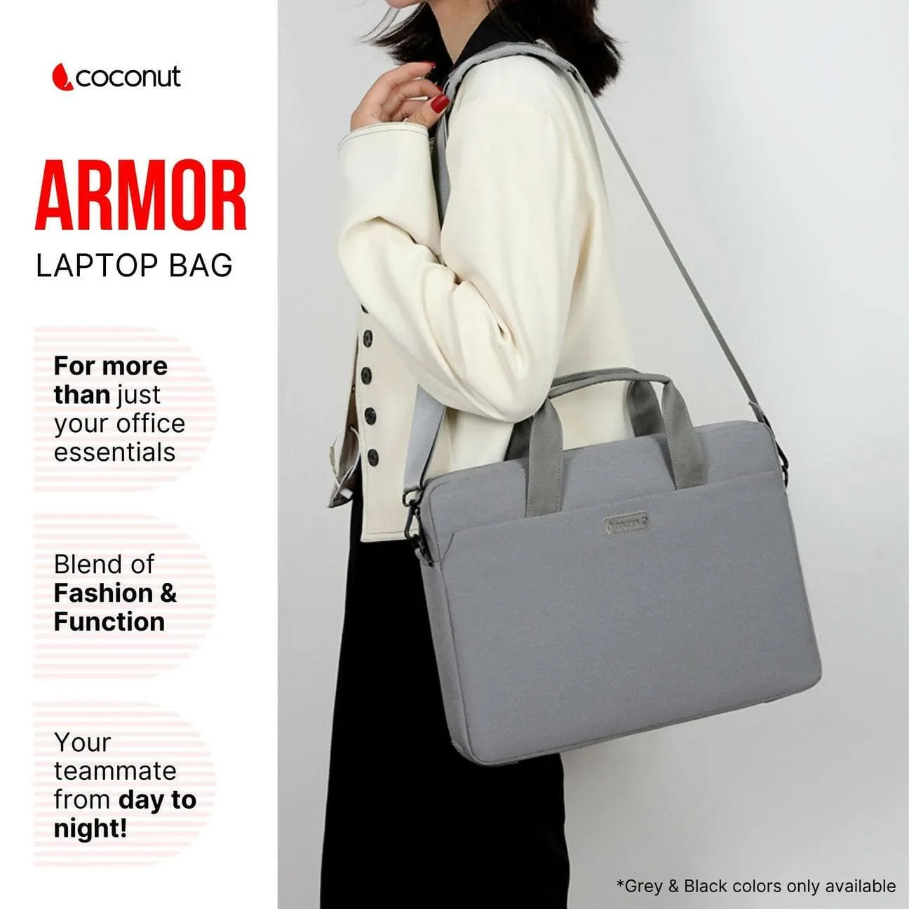 Armor Laptop Bag | Grey | 15.6inch