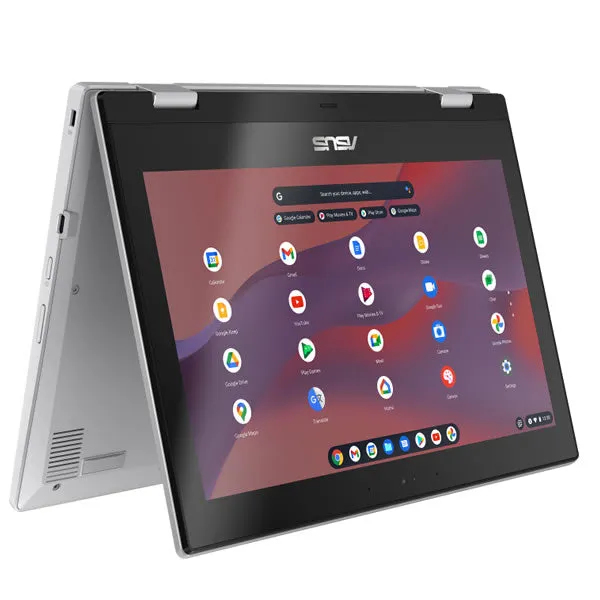 ASUS | Chromebook CX1 Flip CX1102FKA-C464S0C | 11" HD Touch | Intel Celeron | 4GB RAM | 64GB eMMC - Transparent Silver