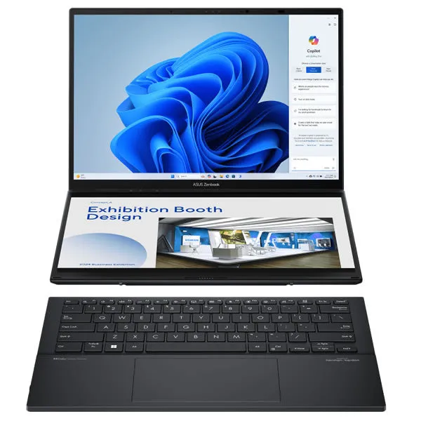 ASUS Zenbook Duo 14 OLED | 14" 3K Touch | Intel Core Ultra 7 | 16GB DDR5 RAM | 1TB SSD | 2-in-1 - Inkwell Gray