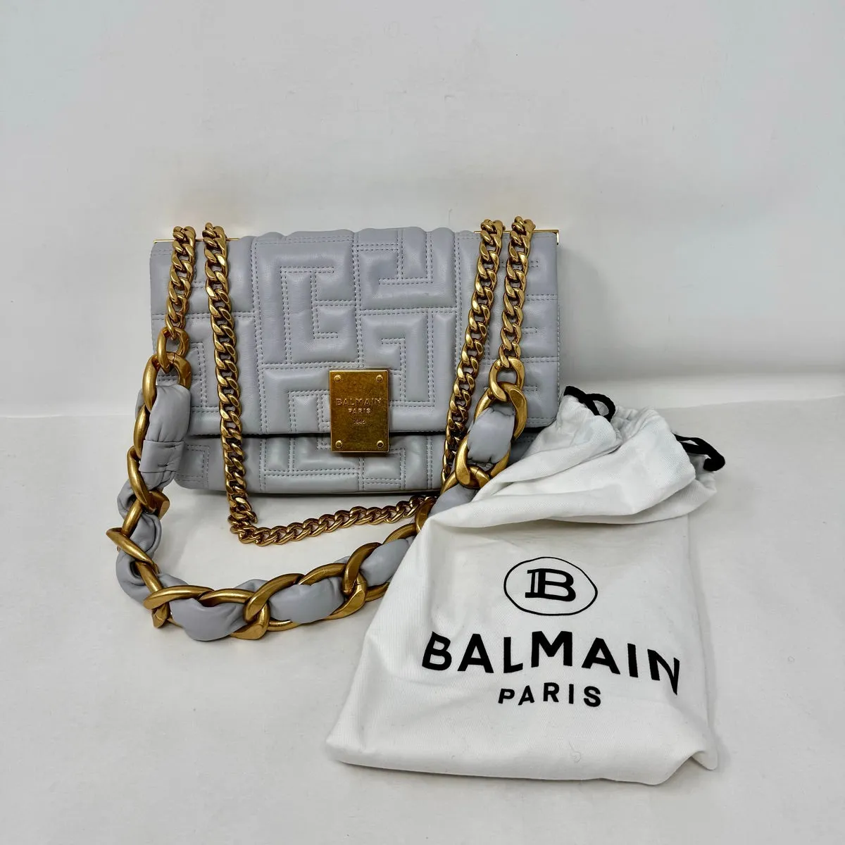 Balmain Quilted Crossbody Bag