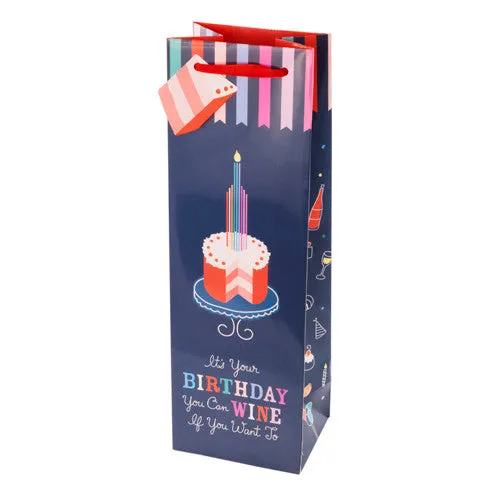 Birthday Cake Wine Gift Bag