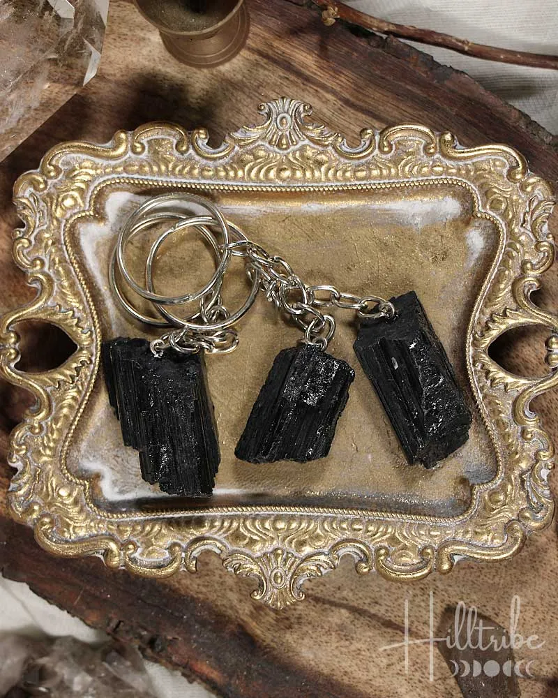 Black Tourmaline Key Chain