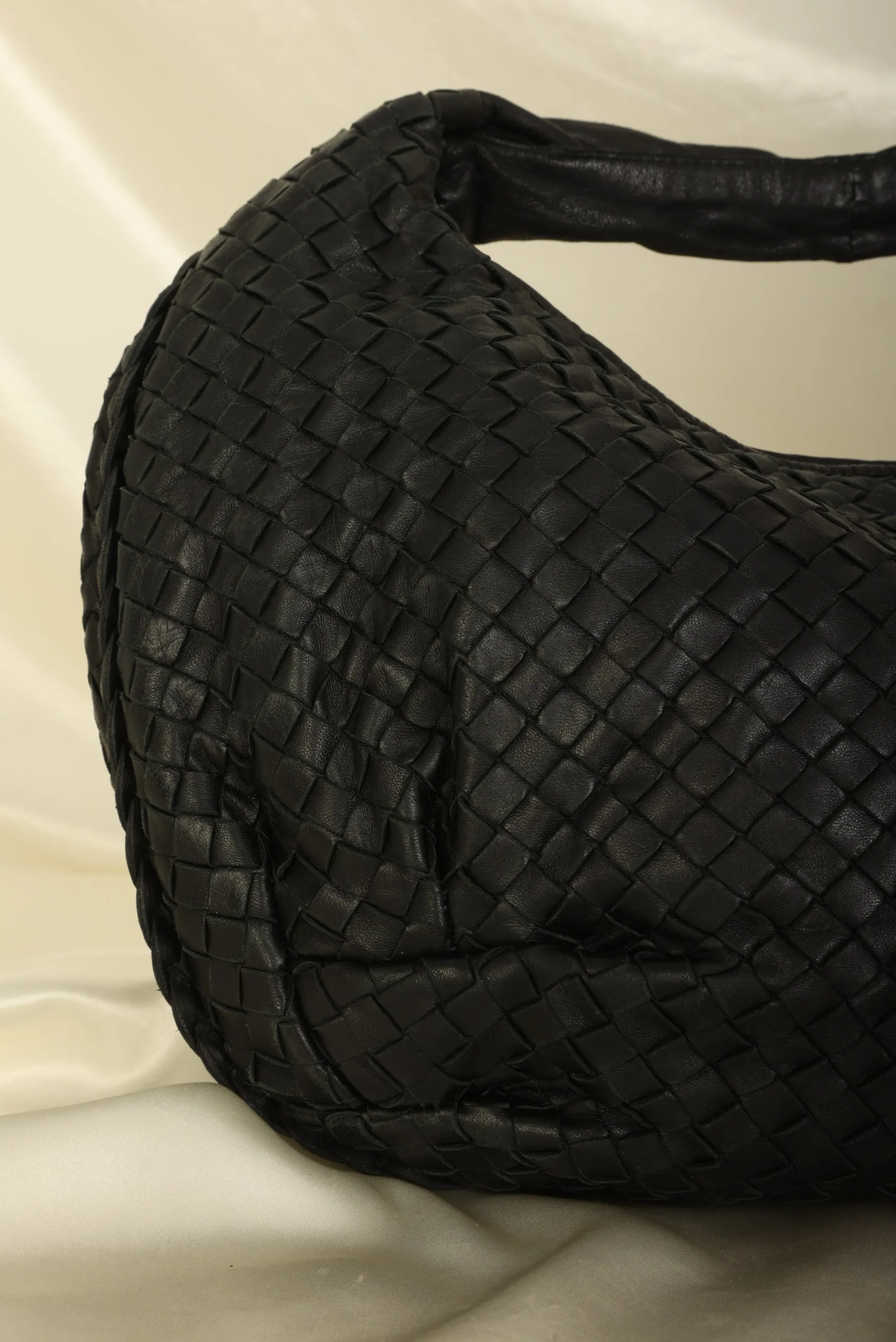 Bottega Veneta Intrecciato Black Braided Hobo