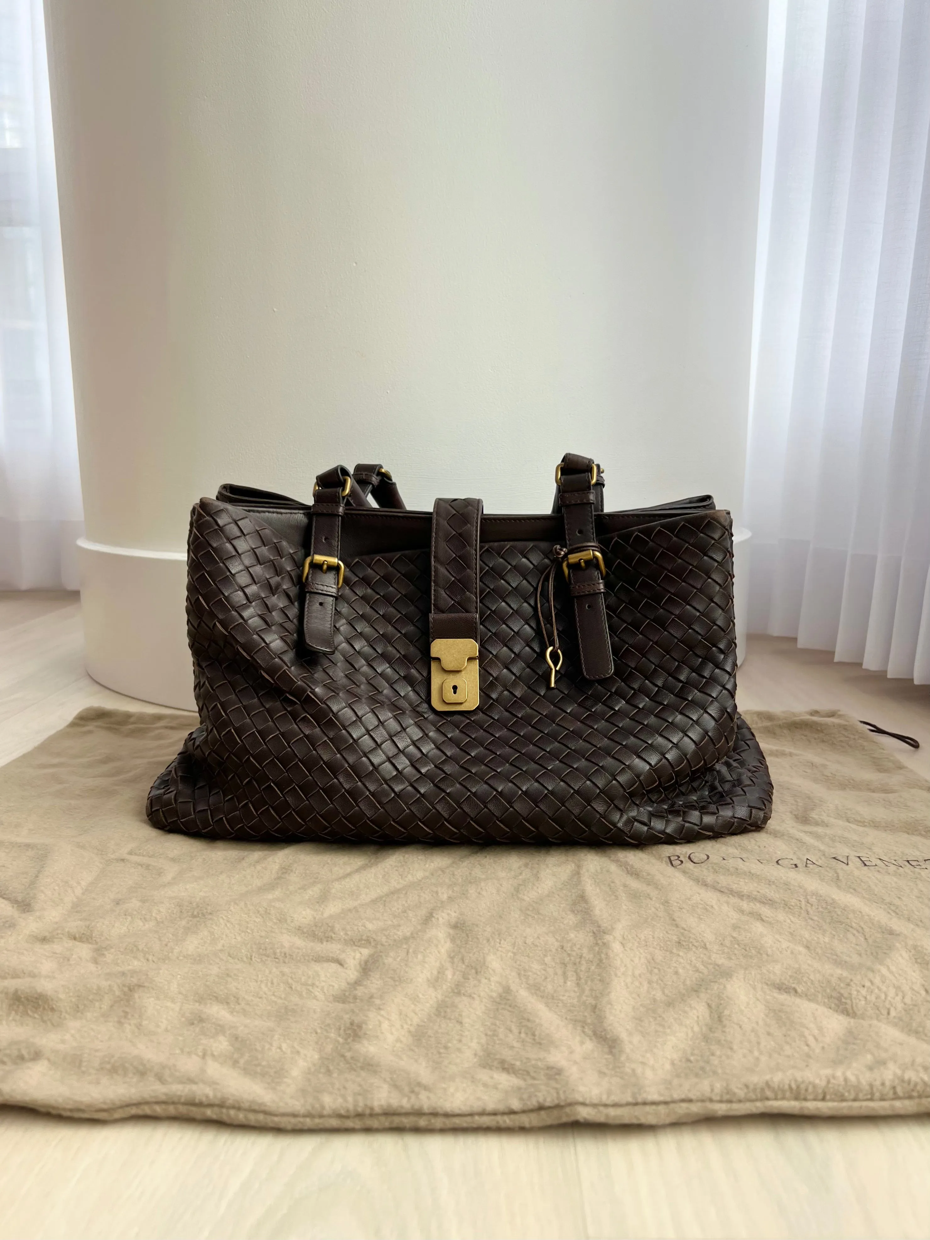 Bottega Veneta Intrecciato Roma Bag