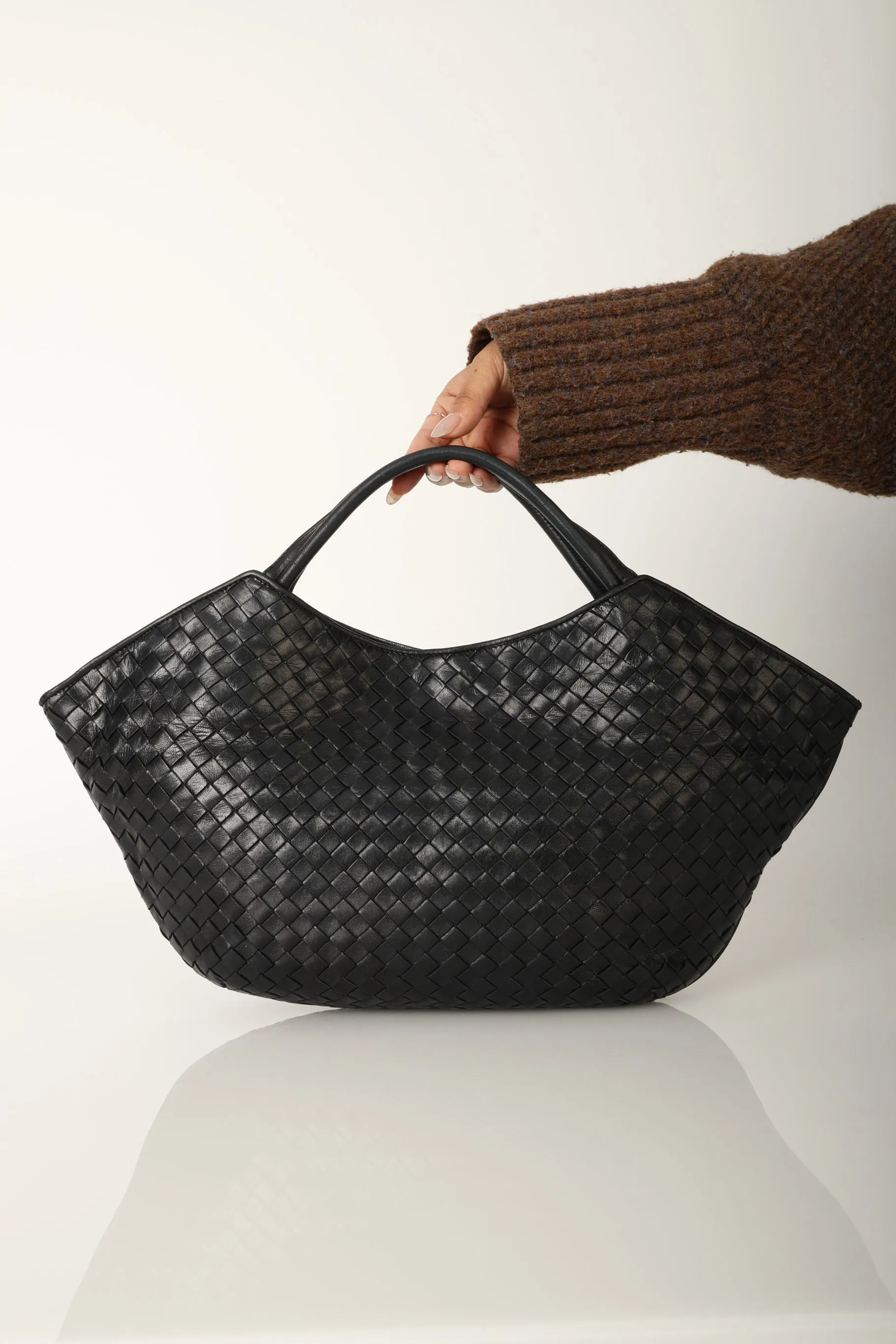 Bottega Veneta Intrecciato Top Handle Tote