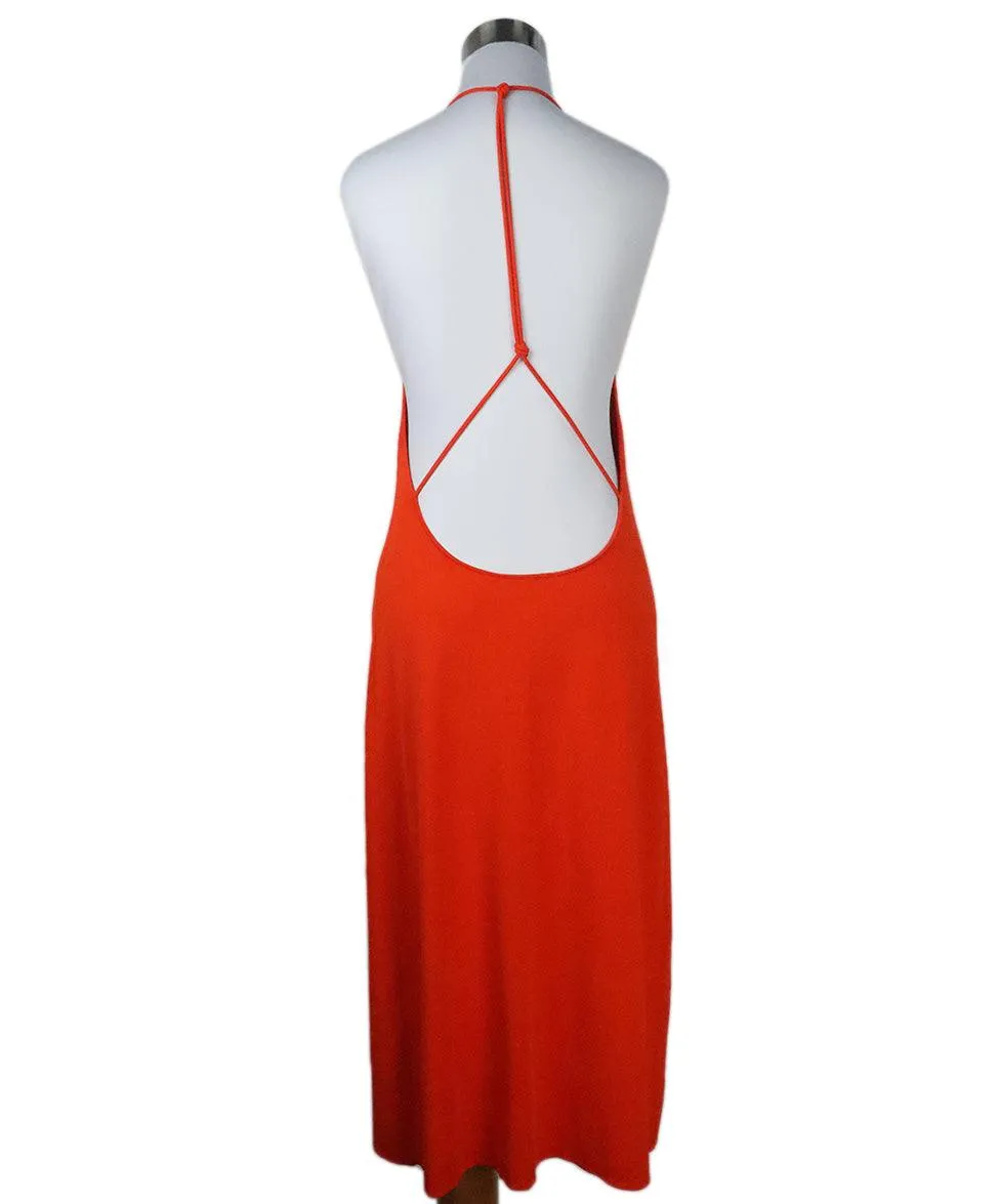 Bottega Veneta Orange Spandex Dress sz 10