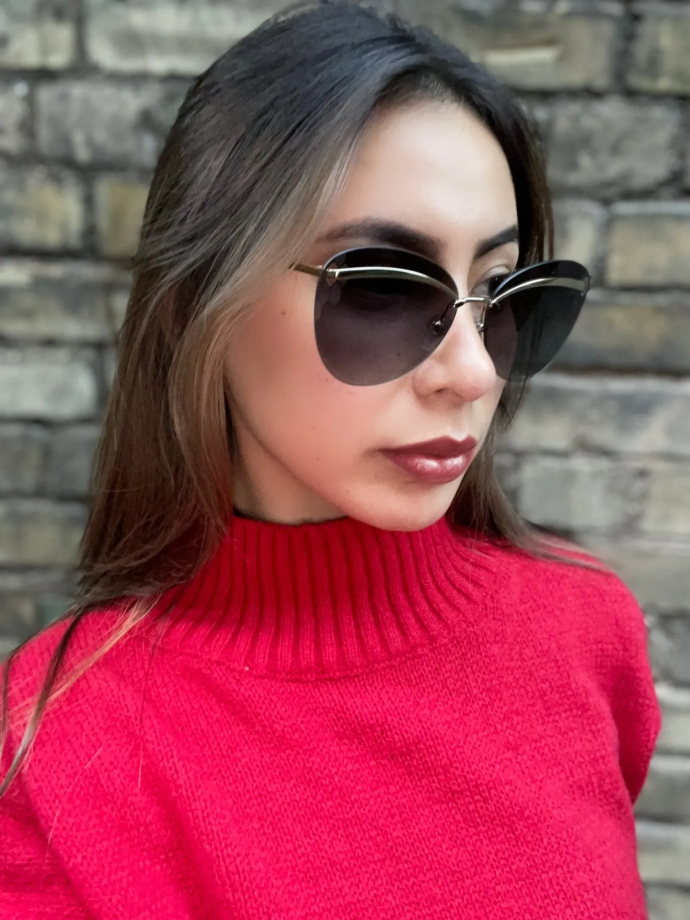 Bvlgari Gold Tone Sunglasses- As Seen on Instagram