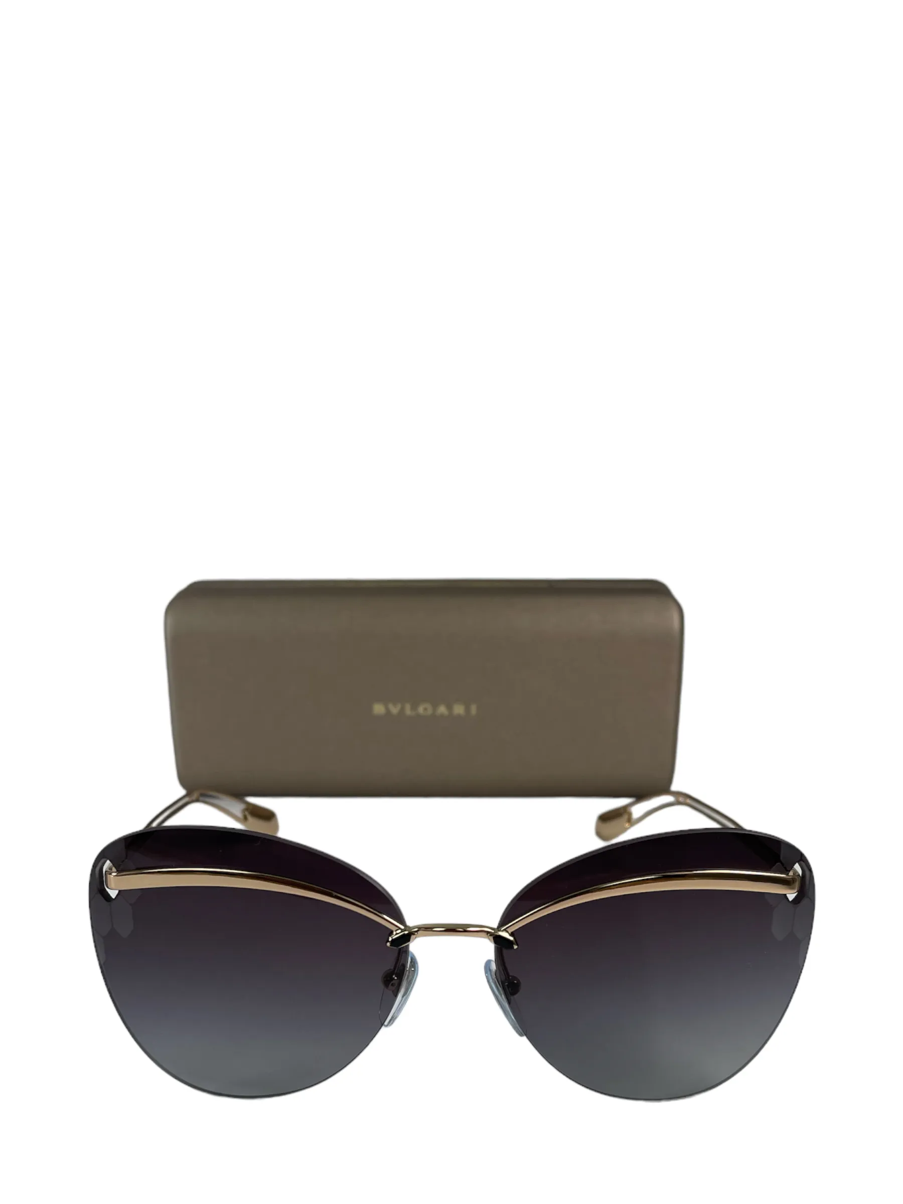 Bvlgari Gold Tone Sunglasses- As Seen on Instagram