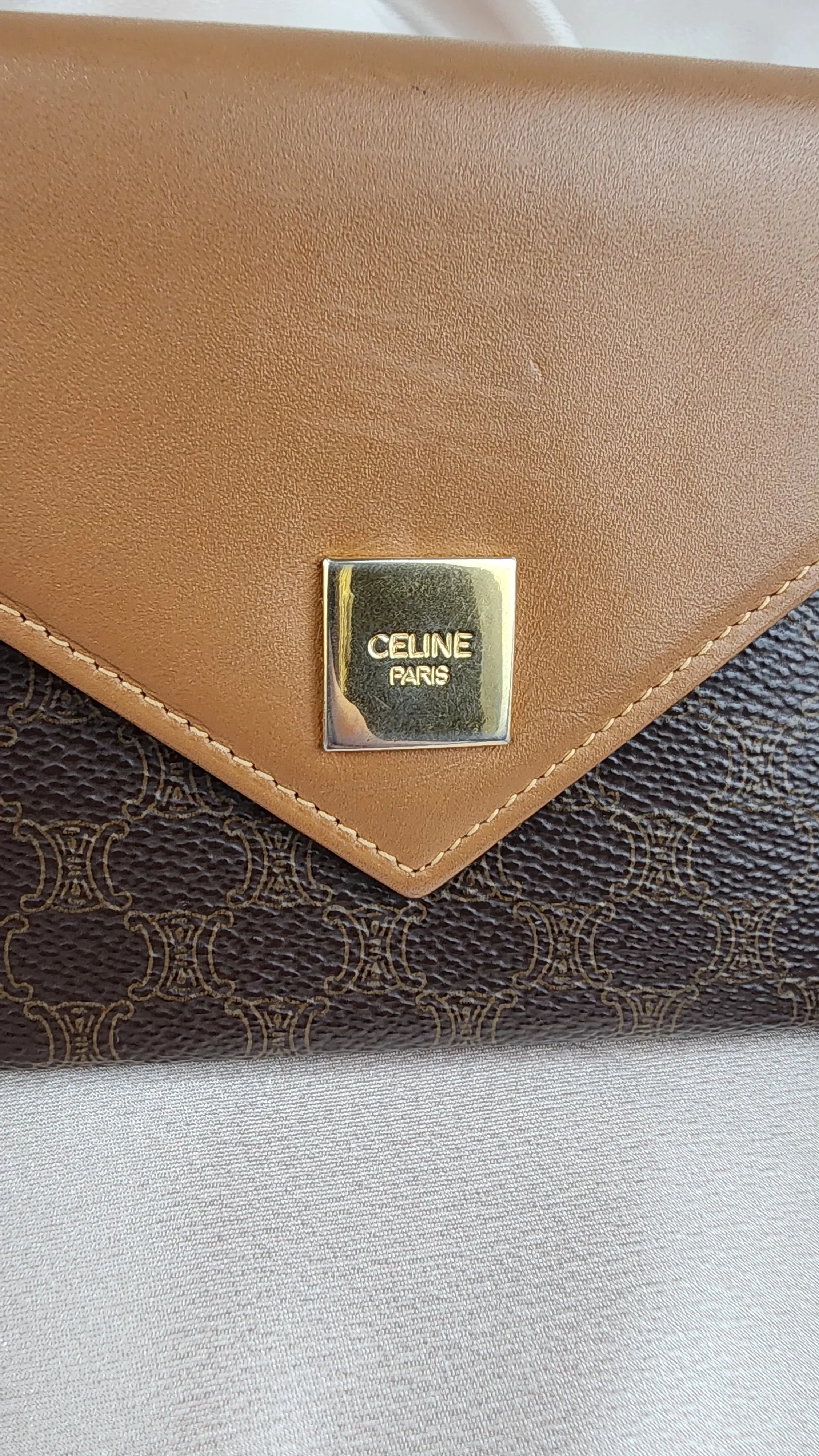 Celine Brown Macadam Compact Wallet - 912