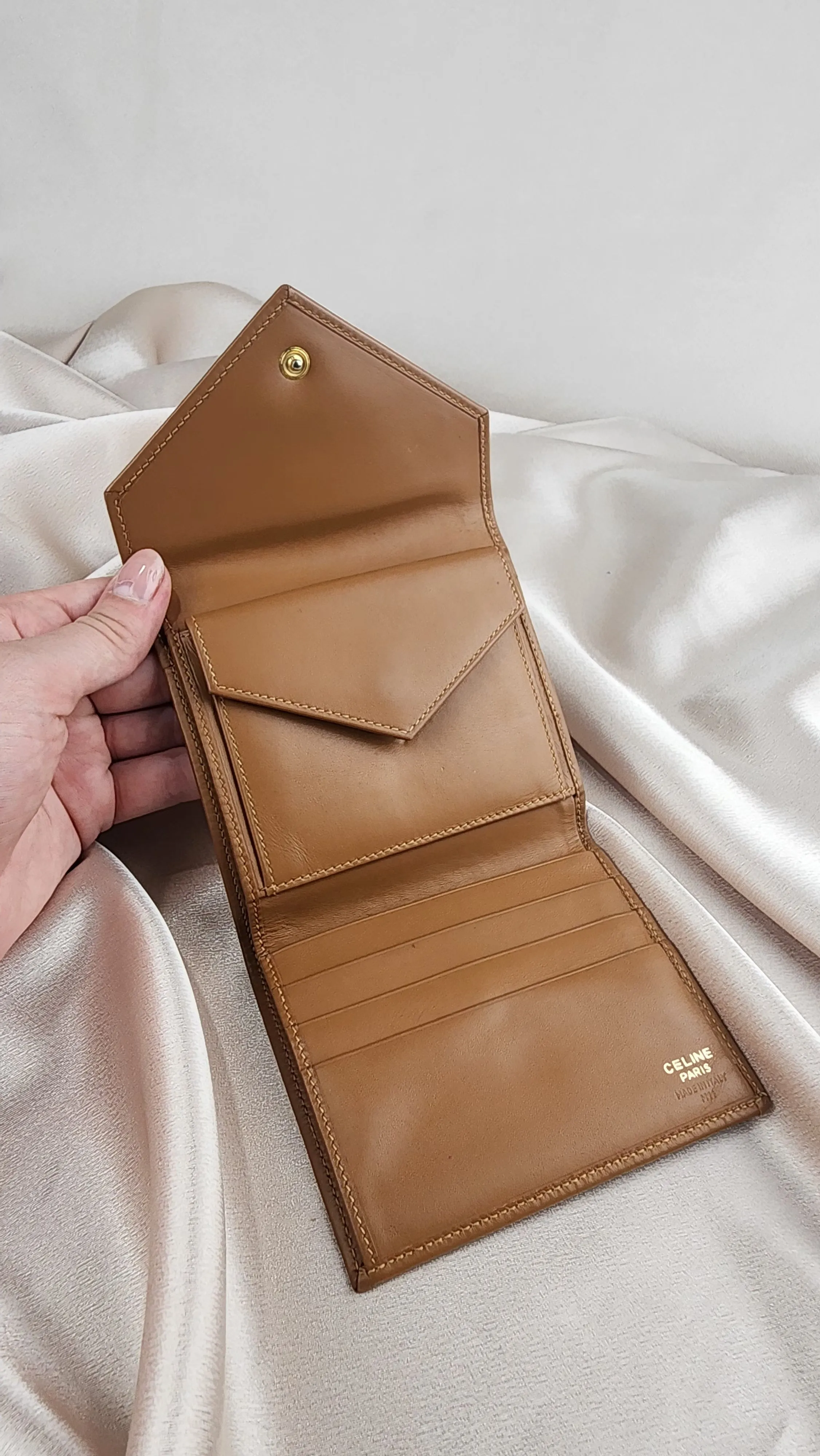 Celine Brown Macadam Compact Wallet - 912