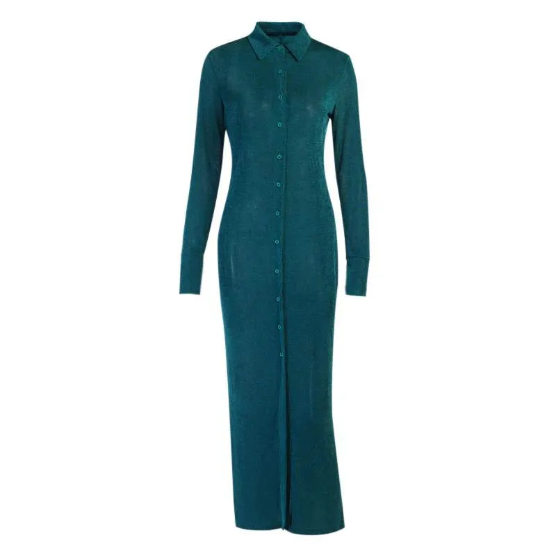 Celine Long-Sleeved Maxi Dress