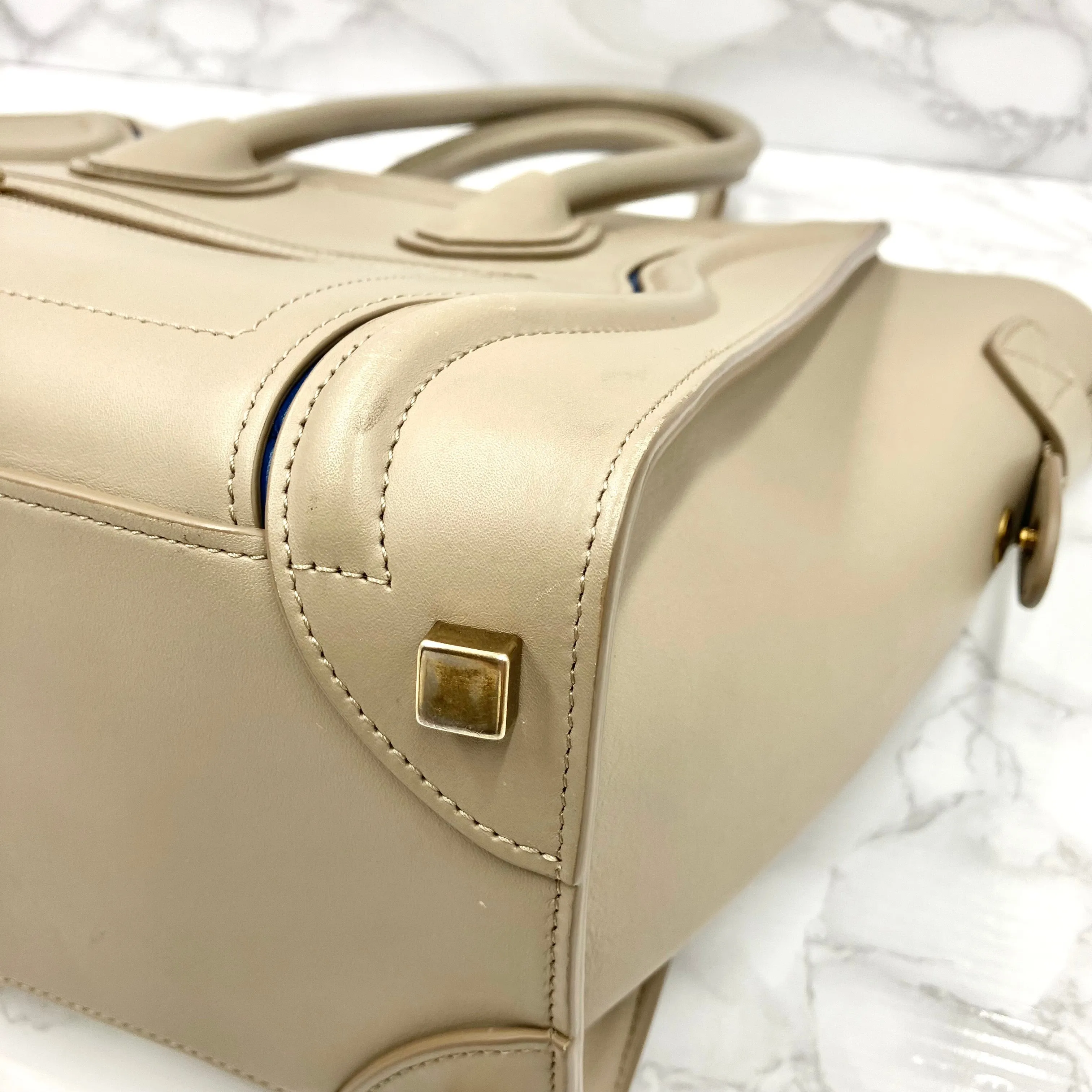 CELINE Luggage Micro Shopper