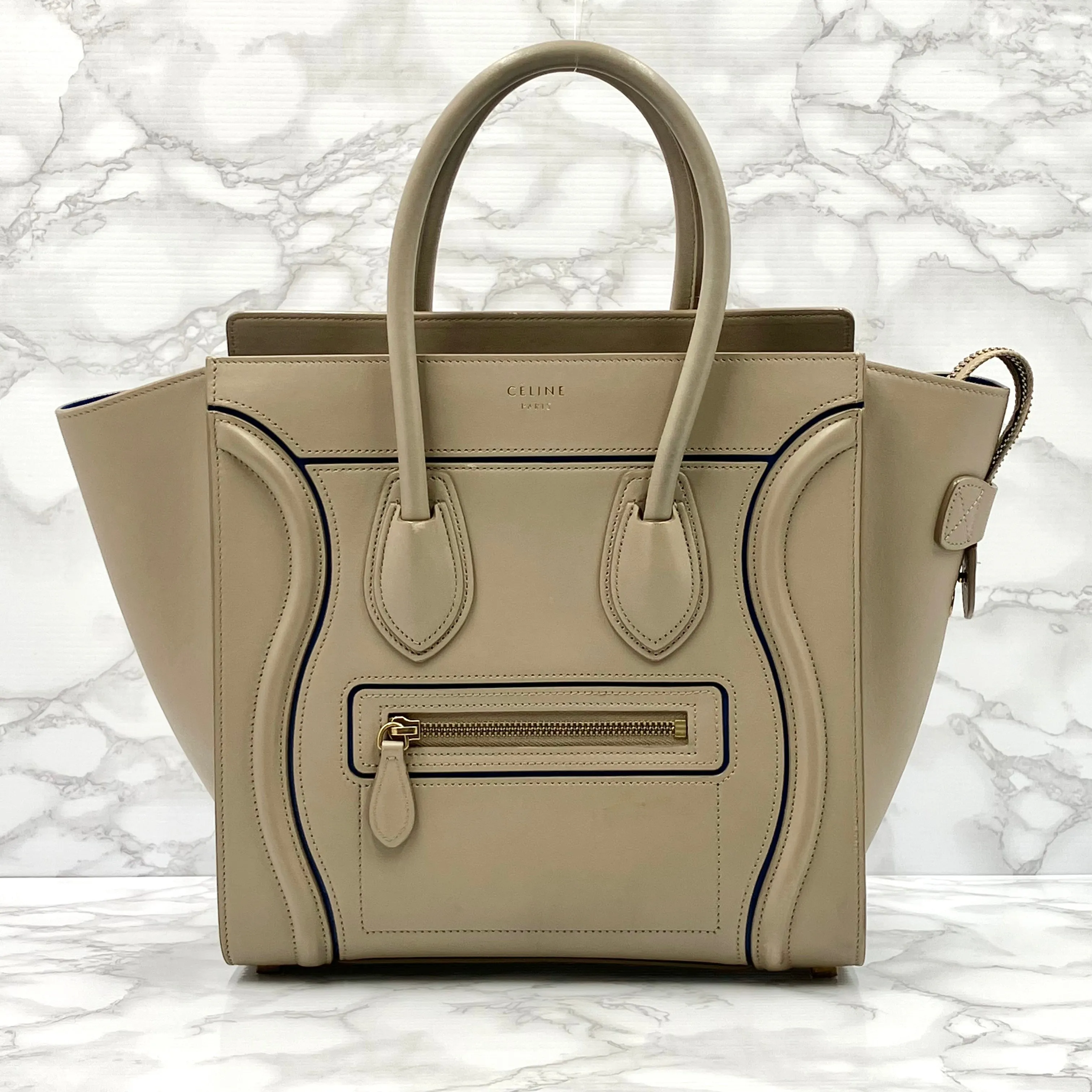 CELINE Luggage Micro Shopper