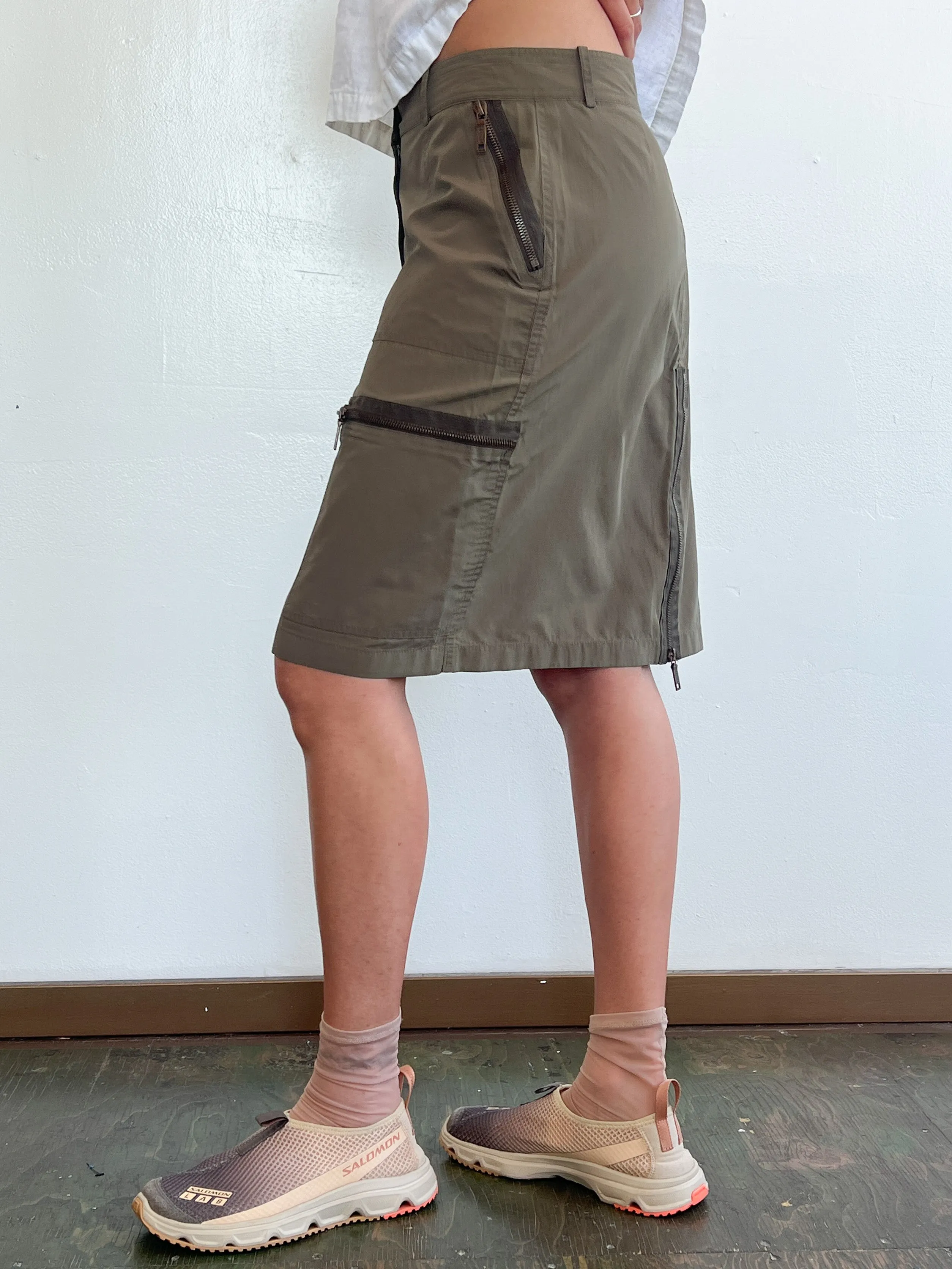 Celine Nylon Cargo Skirt (M)