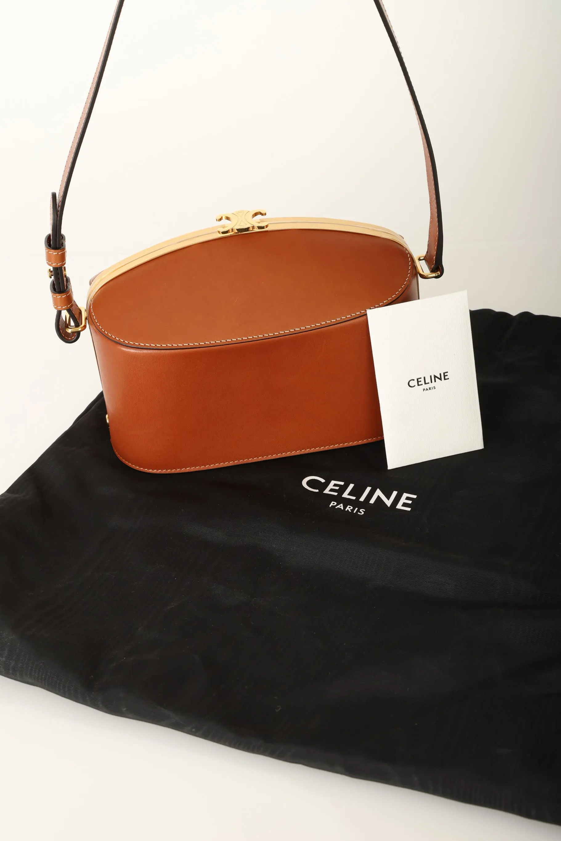 Celine S/S21 Triomphe Calfskin Lunch Box bag