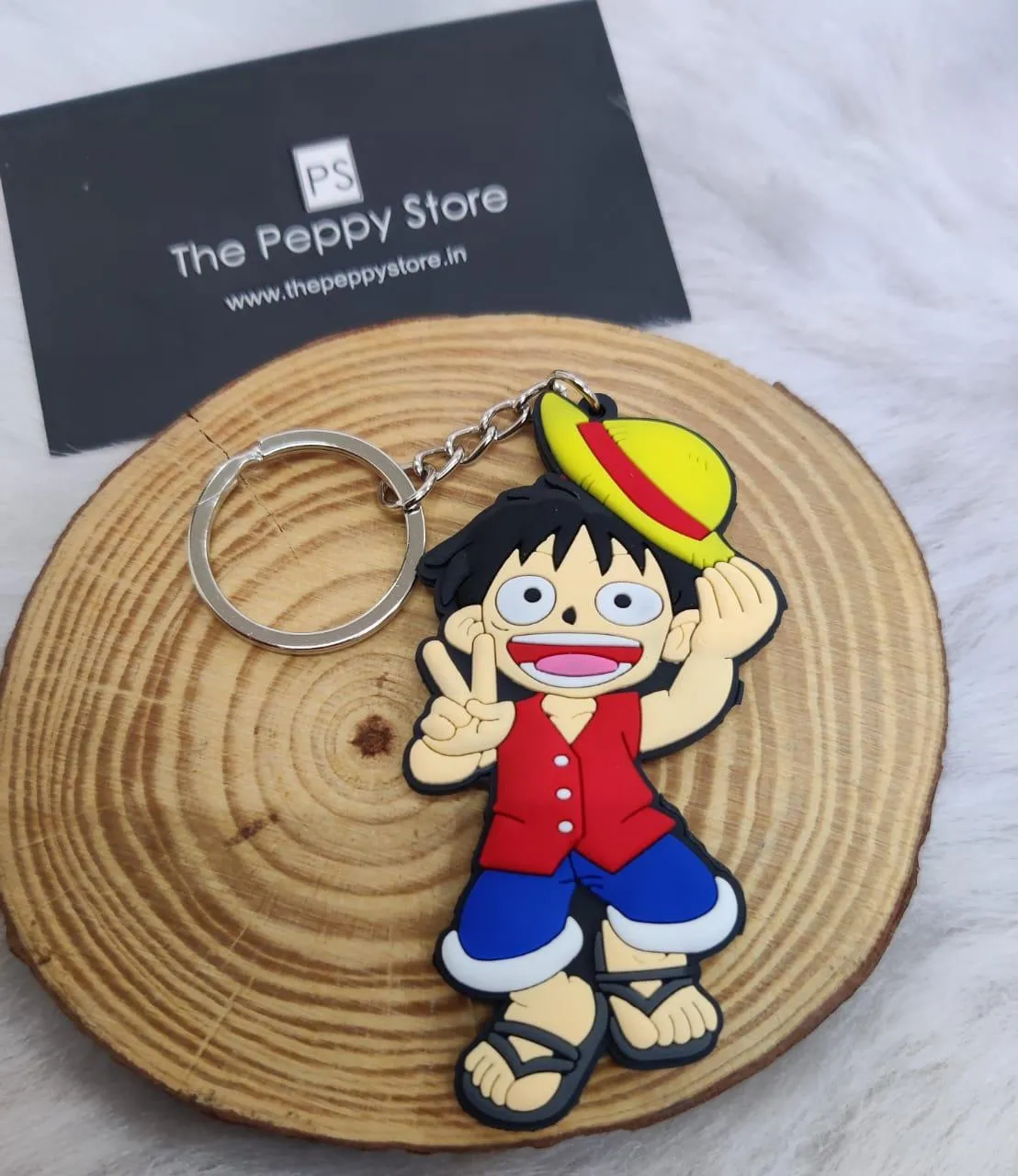 Character 2D Rubber Keychain  (Choose From DropDown Menu)