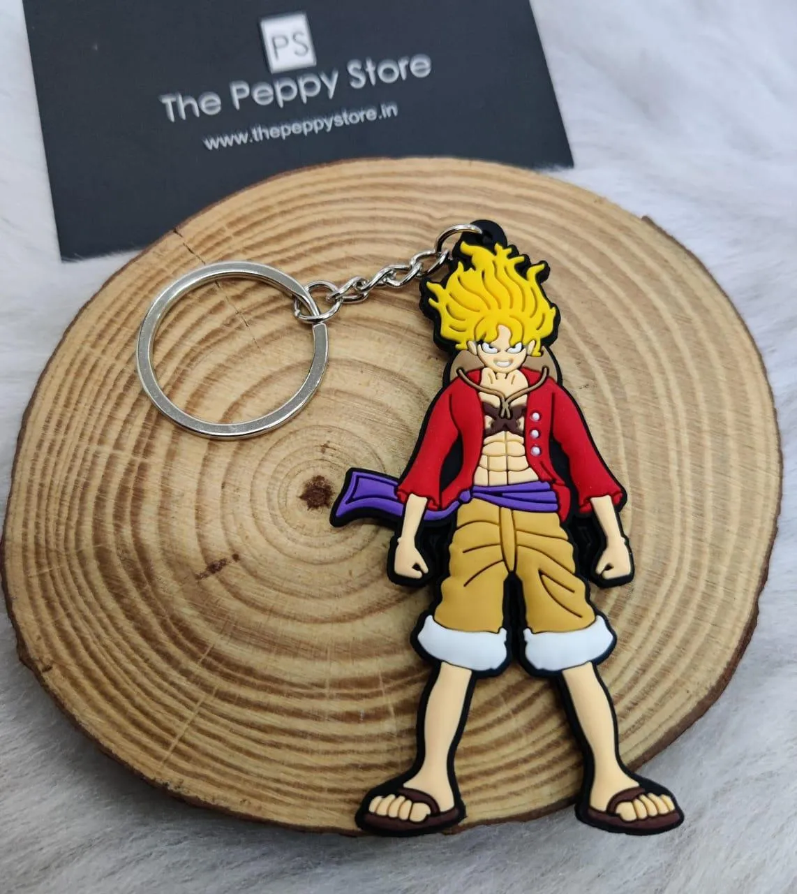 Character 2D Rubber Keychain  (Choose From DropDown Menu)