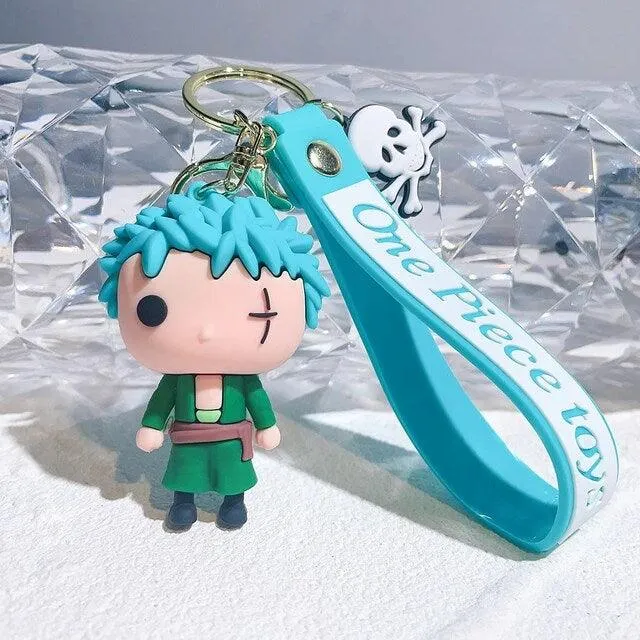 Character 3D Silicon Keychain with Bagcharm and Strap (Choose From DropDown Menu)