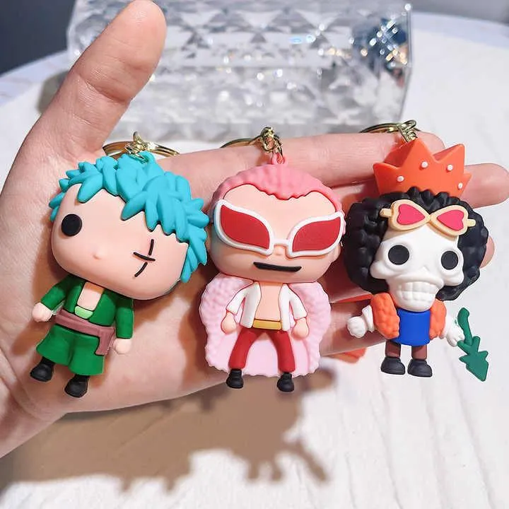 Character 3D Silicon Keychain with Bagcharm and Strap (Choose From DropDown Menu)