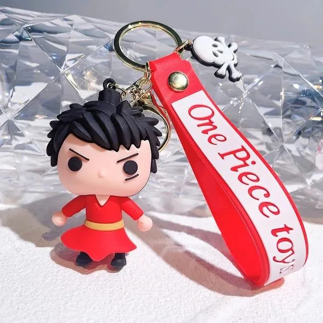 Character 3D Silicon Keychain with Bagcharm and Strap (Choose From DropDown Menu)