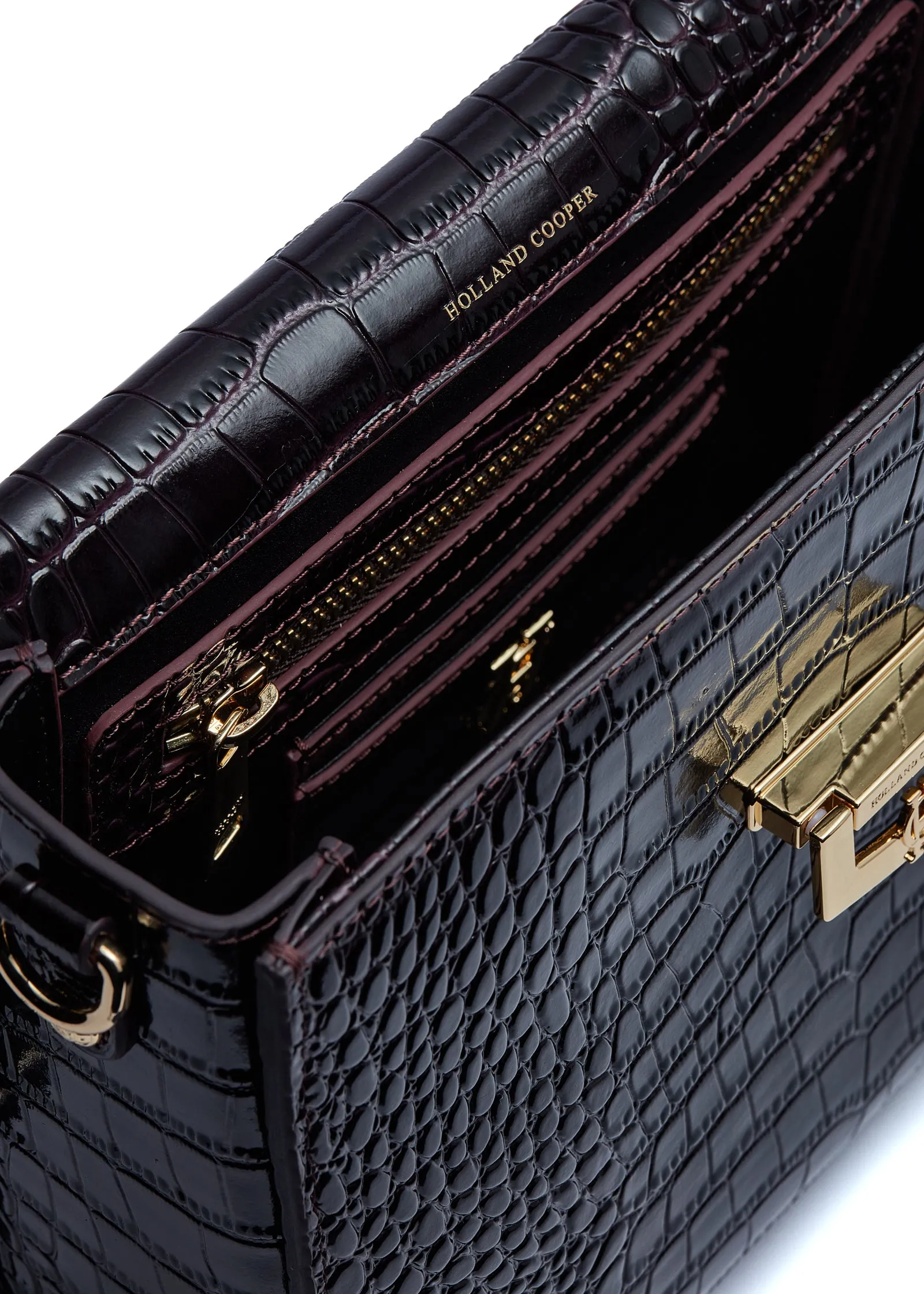 Cheltenham Bag (Rich Chocolate Croc)