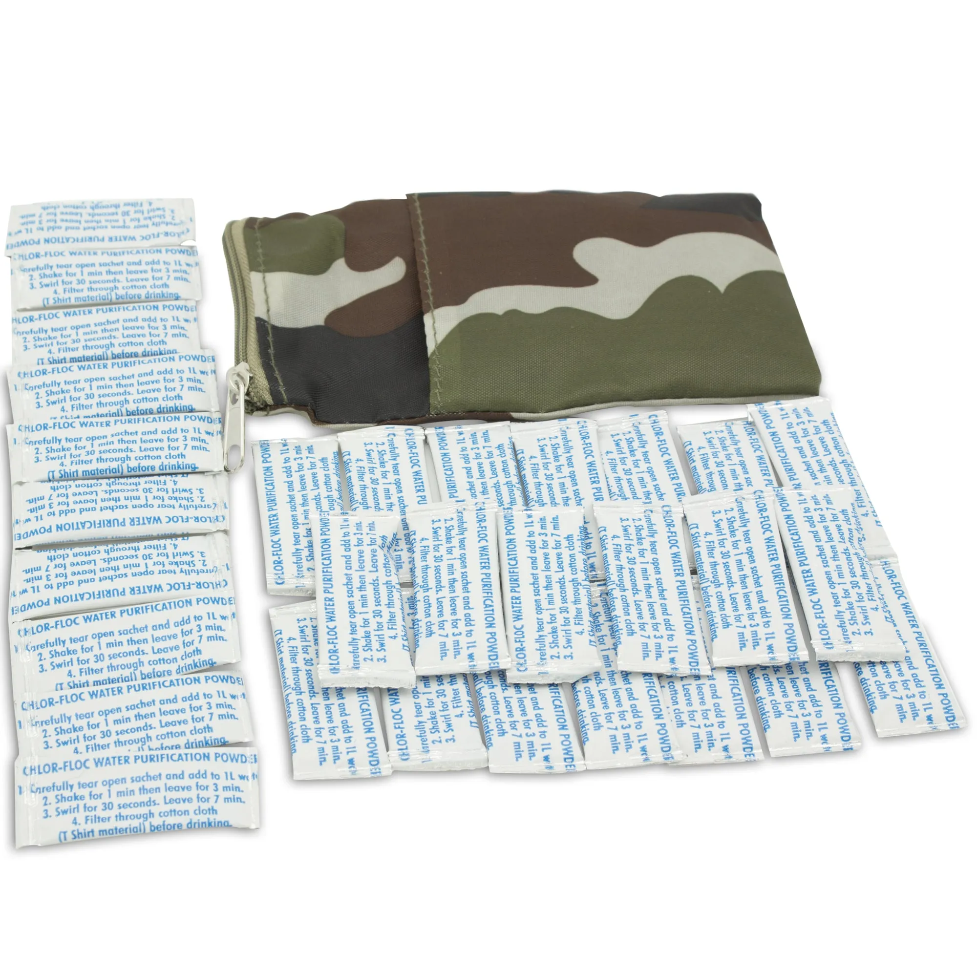 Chlor-Floc Military Water Purification - 30 Pouches