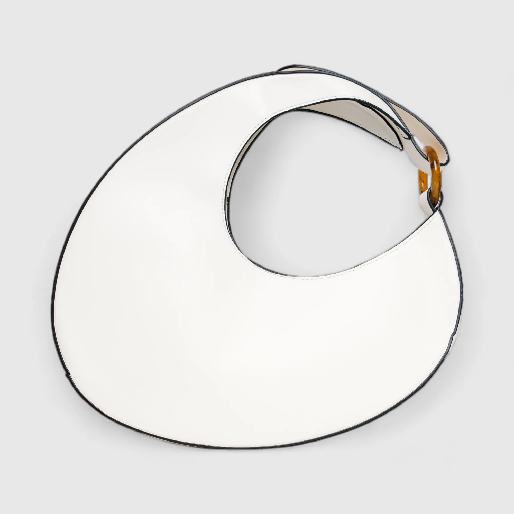 Chokore Crescent-shaped Shoulder Bag (White)