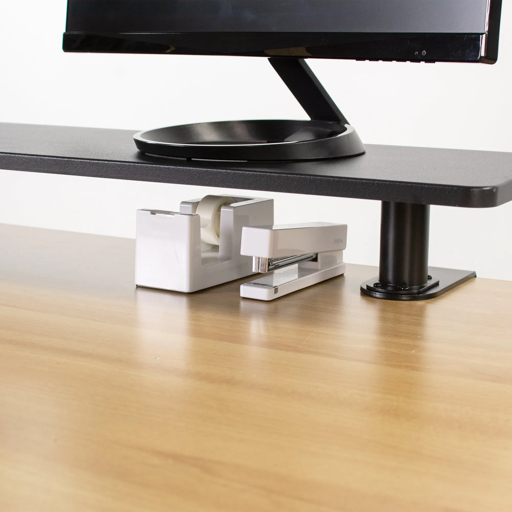 Clamp-on Shelf Monitor Riser