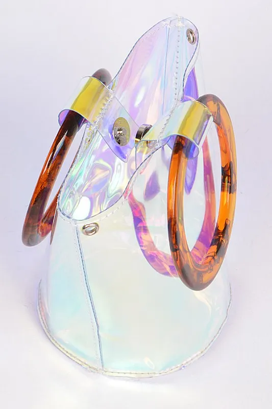 CLEAR BUCKET BAG