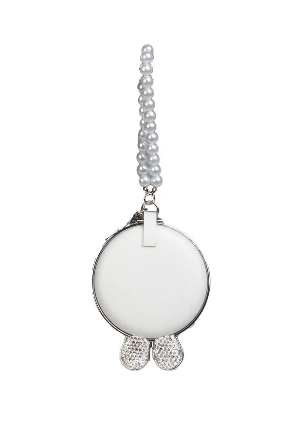 Crystal Bunny Keychain Mirror